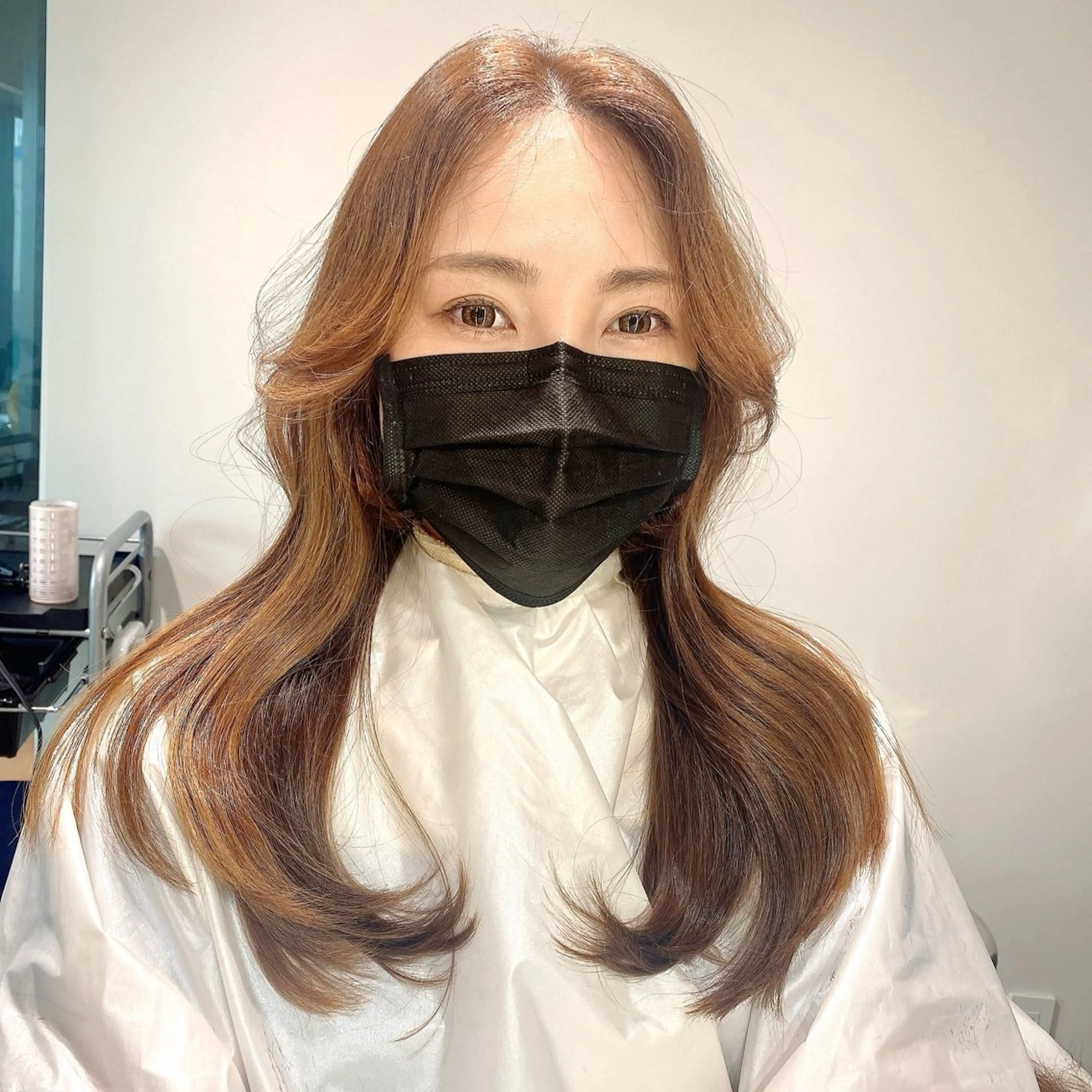 セミロング 韓国風ヘア カット ヘアカラー 森 隆秀/韓国ヘアのヘアスタイル