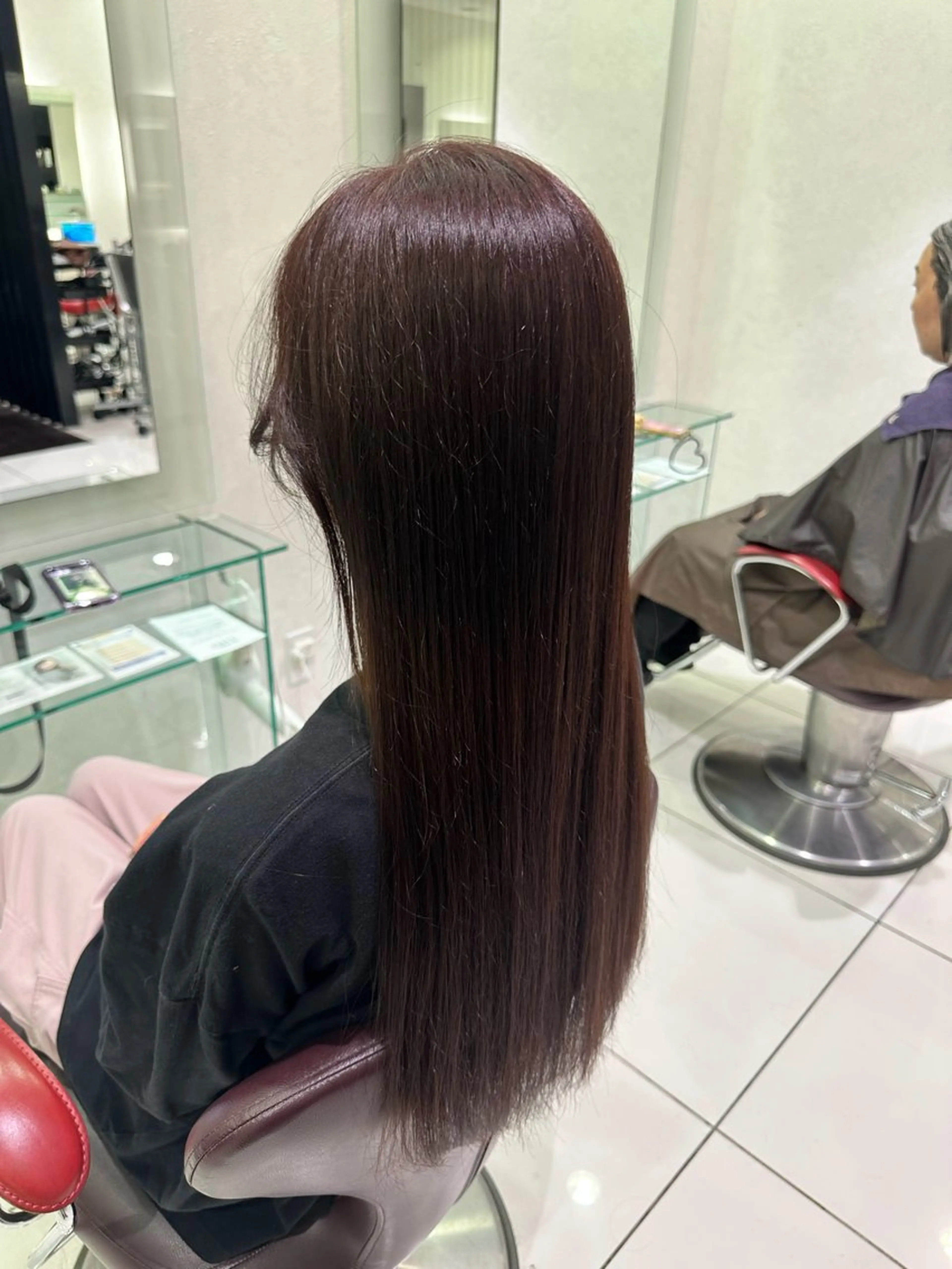 ロング カット 縮毛矯正 トリートメント EARTH岐阜 林のヘアスタイル