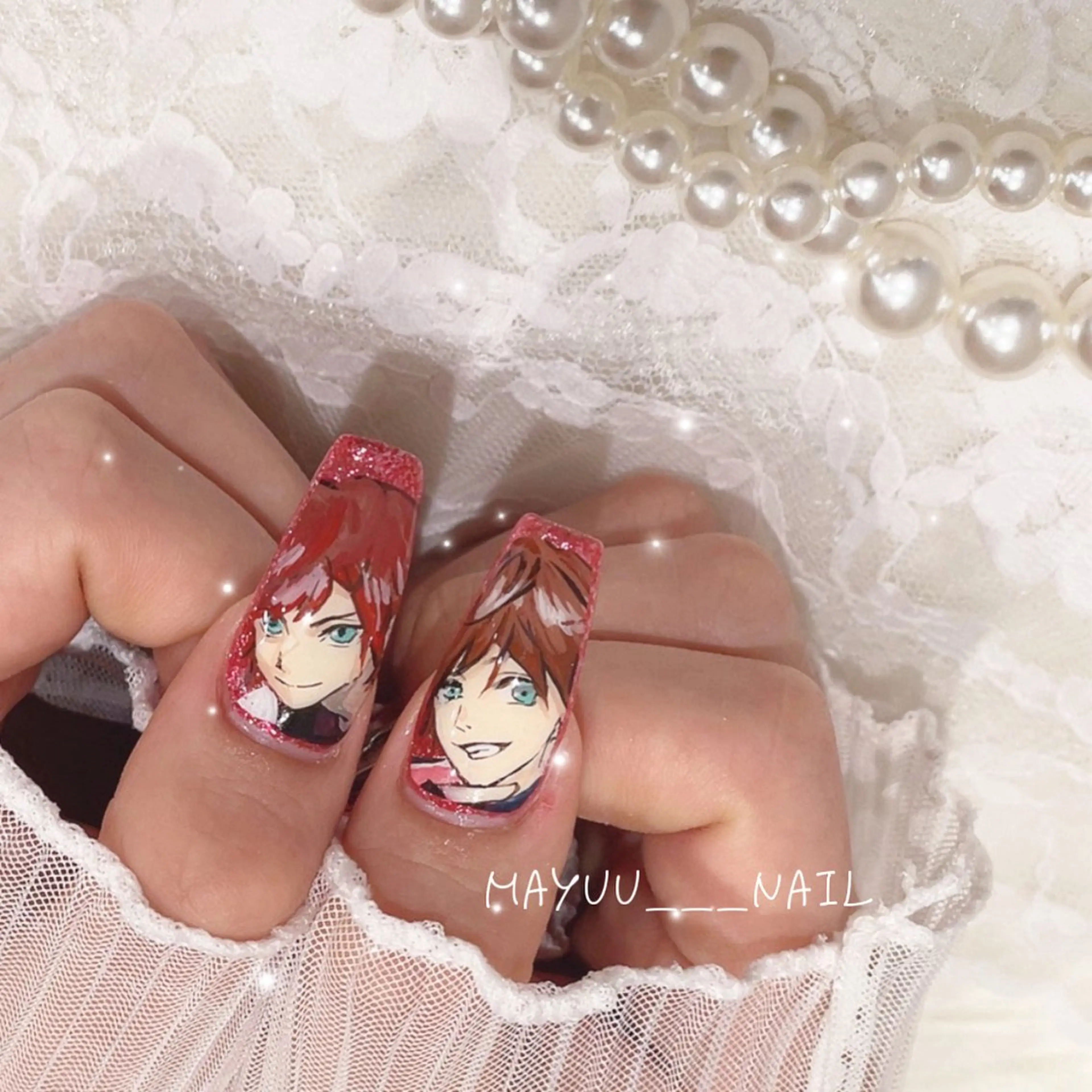 ネイル ハンドネイル 🎀 Mayu 🎀痛ネイルのネイルデザイン