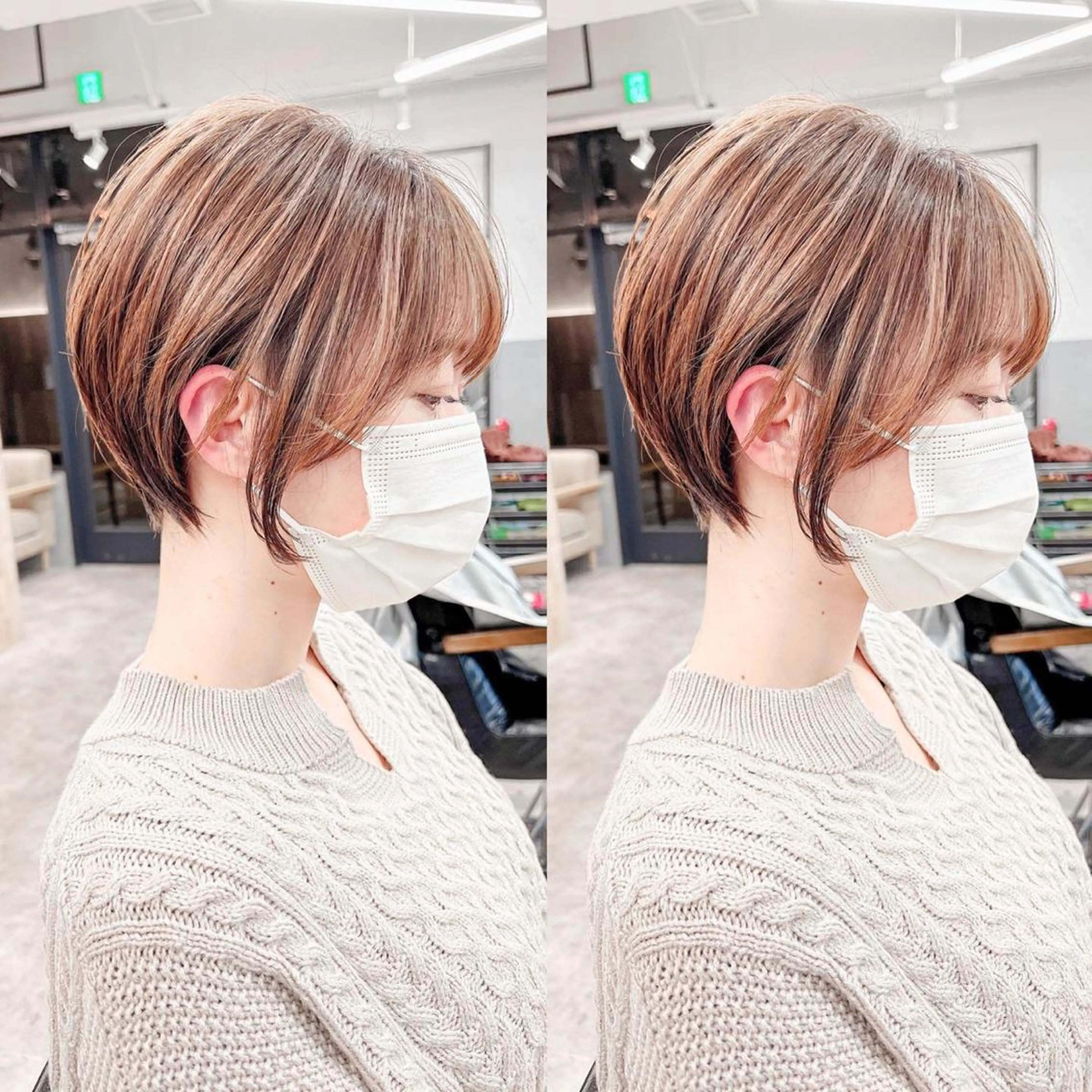 ショート カラー カット ヘアカラー HARUKI MINATO japan所属・🧡ショートの達人 🧡SHOのヘアスタイル