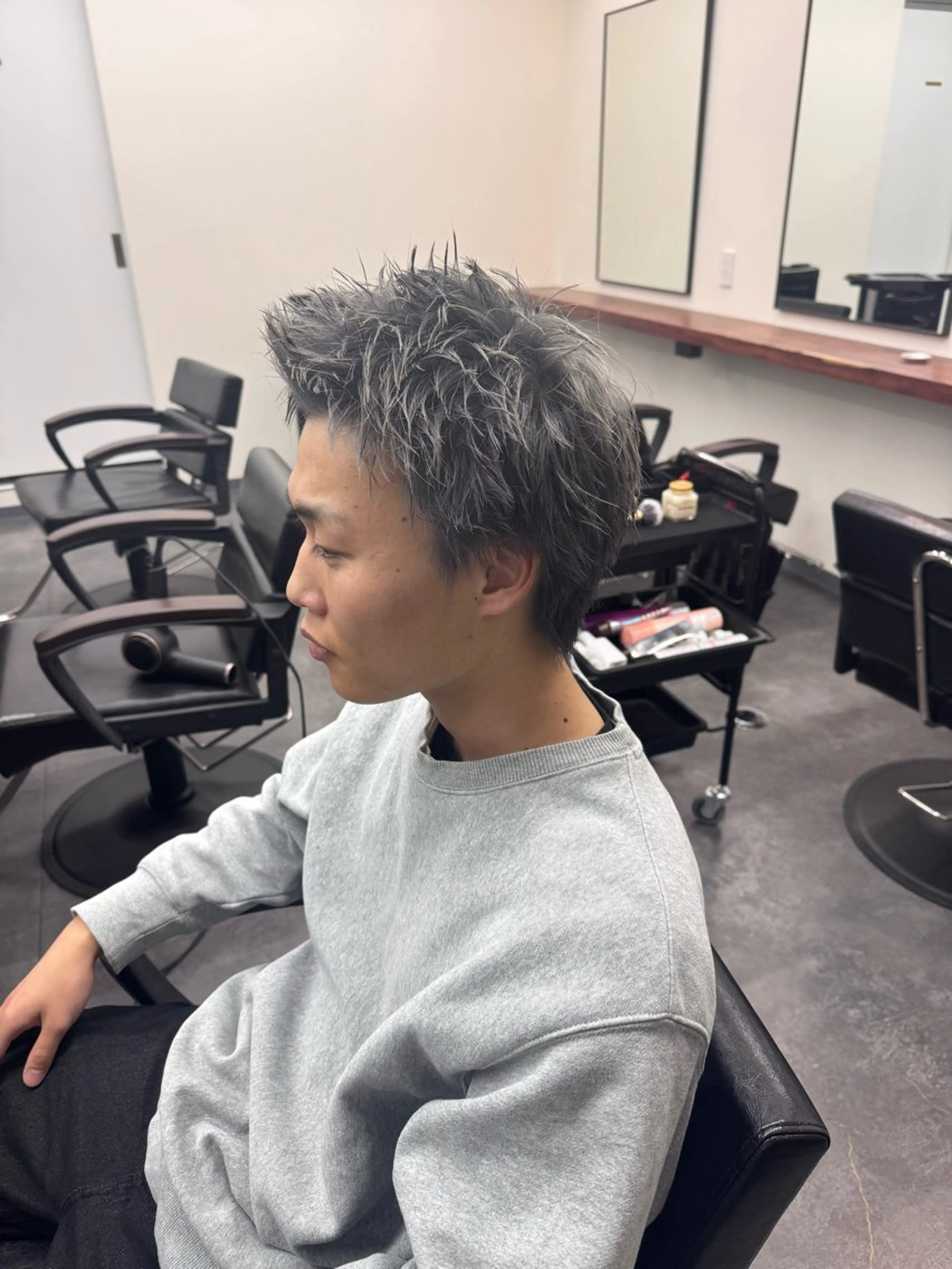 メンズ スパイキーショート カット 柏メンズカットパーマ NO.1タイチのヘアスタイル