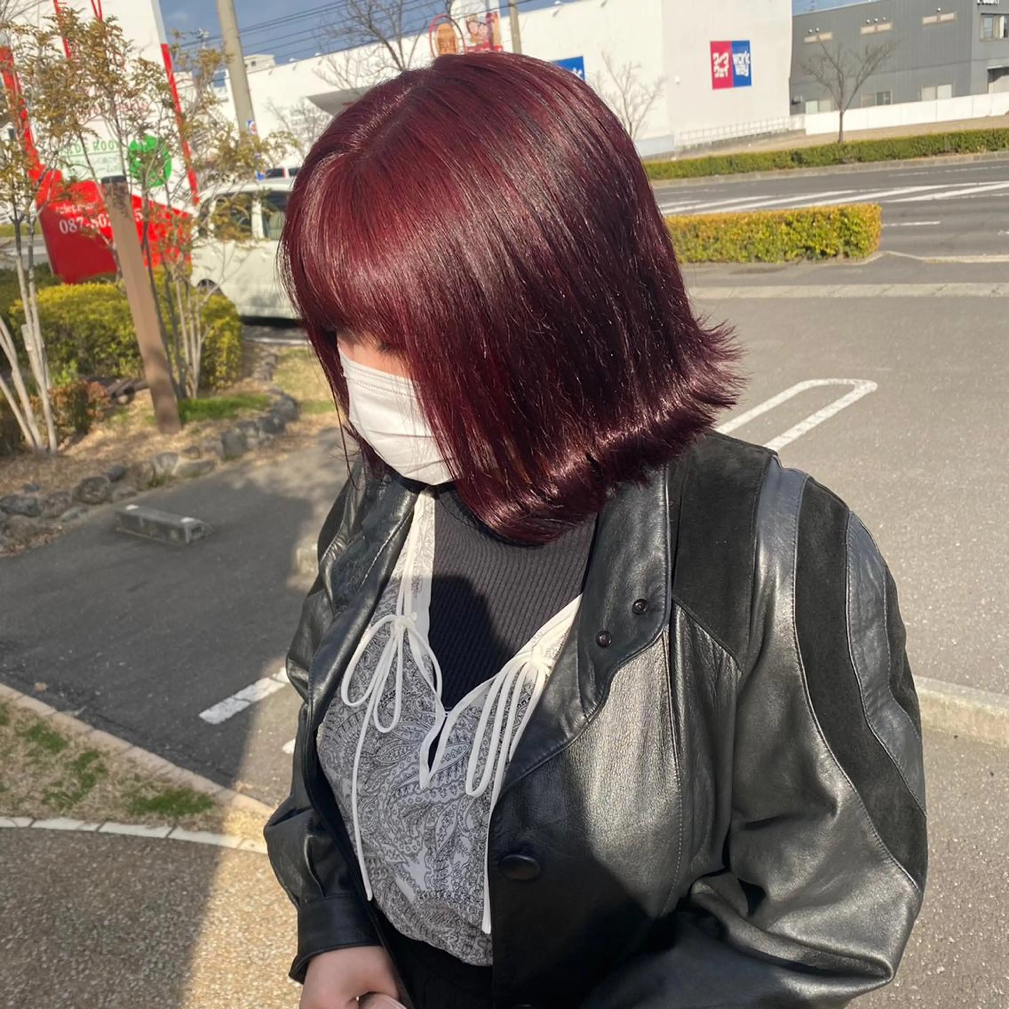 カラー ブリーチ 畠山 華奈のヘアスタイル
