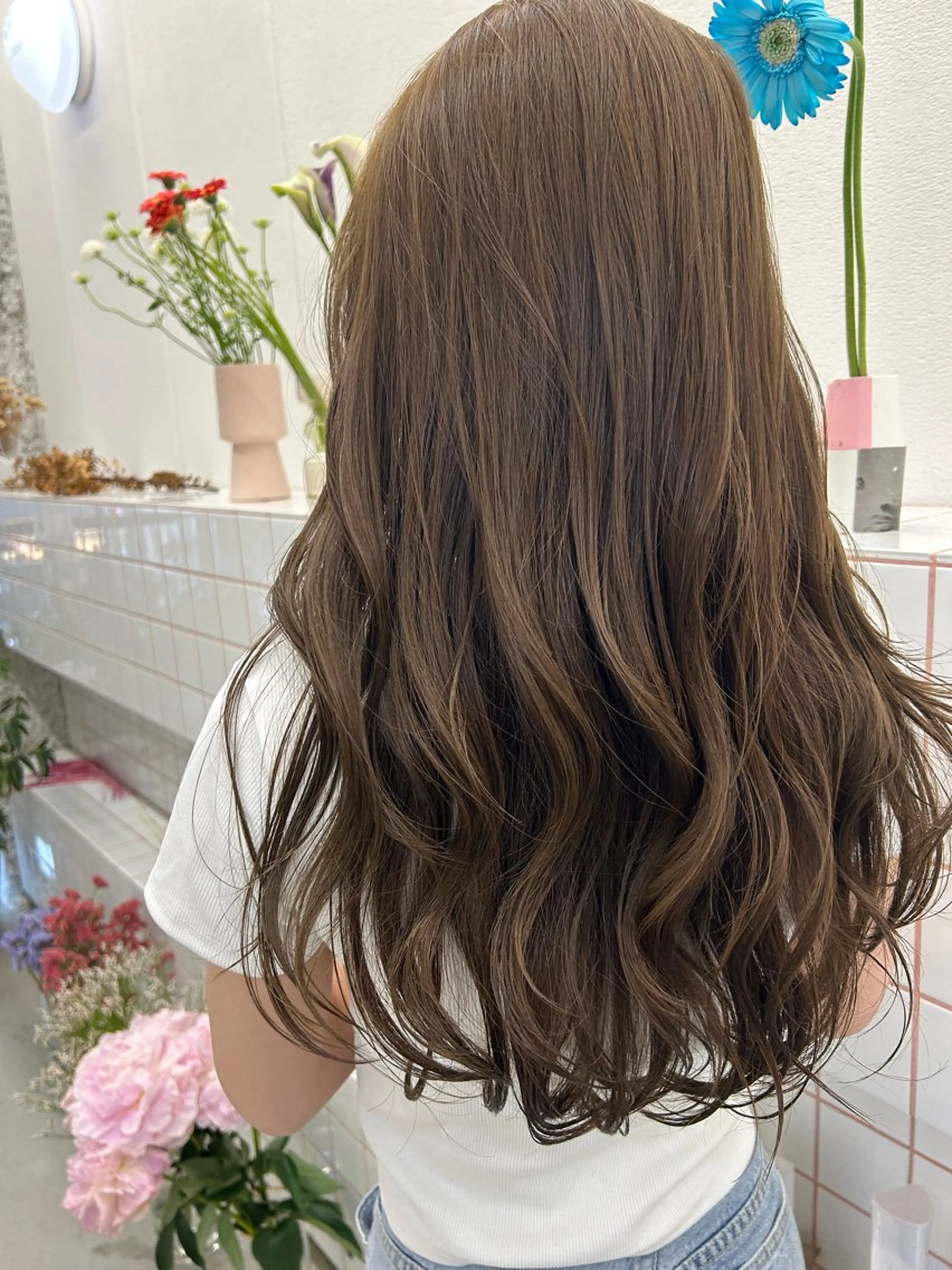 ロング カット ヘアカラー トリートメント 名古屋/伏見/花屋 併設/不破新のヘアスタイル