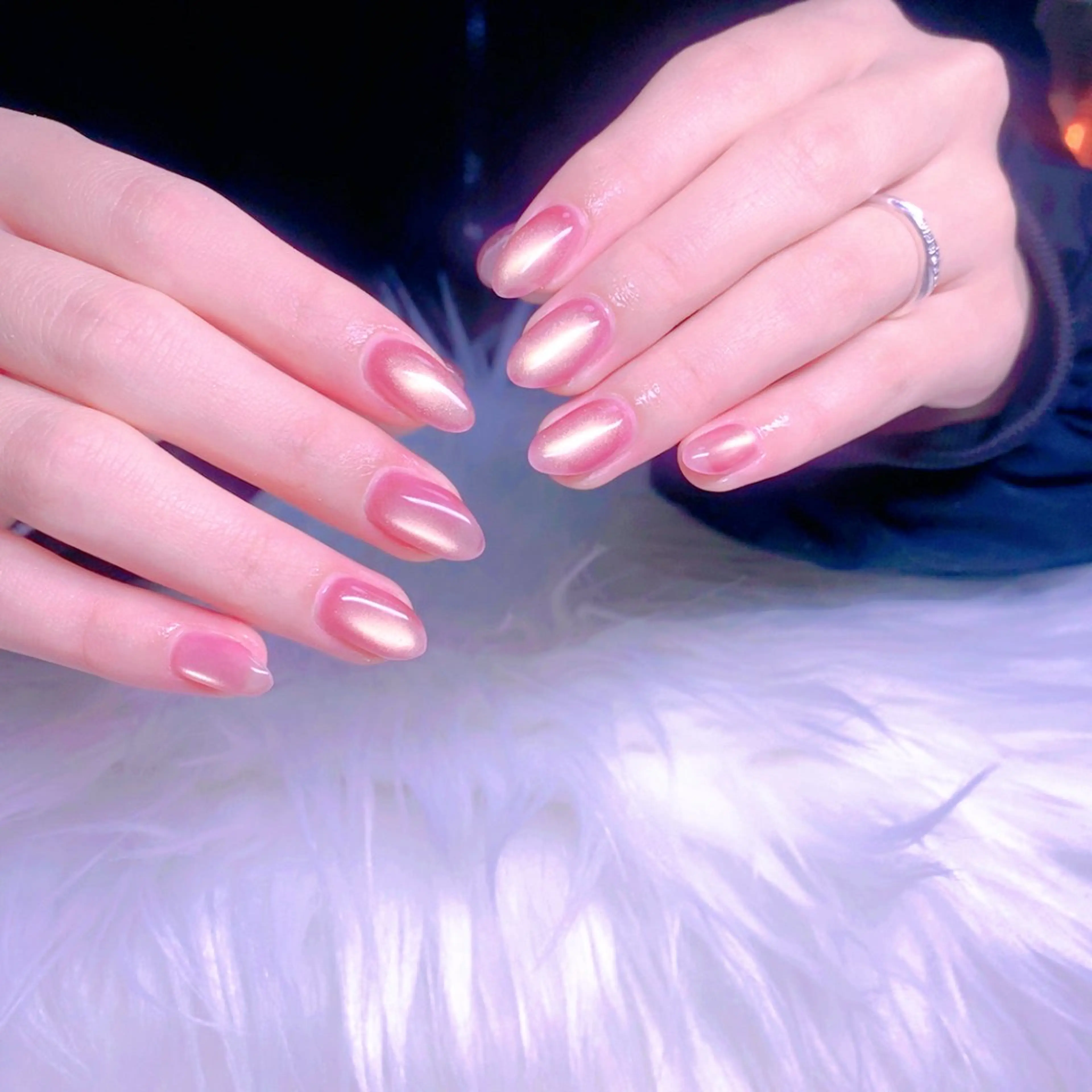 ネイル マグネットネイル オフィスネイル シンプルネイル ハンドネイル Nail Yunaのネイルデザイン