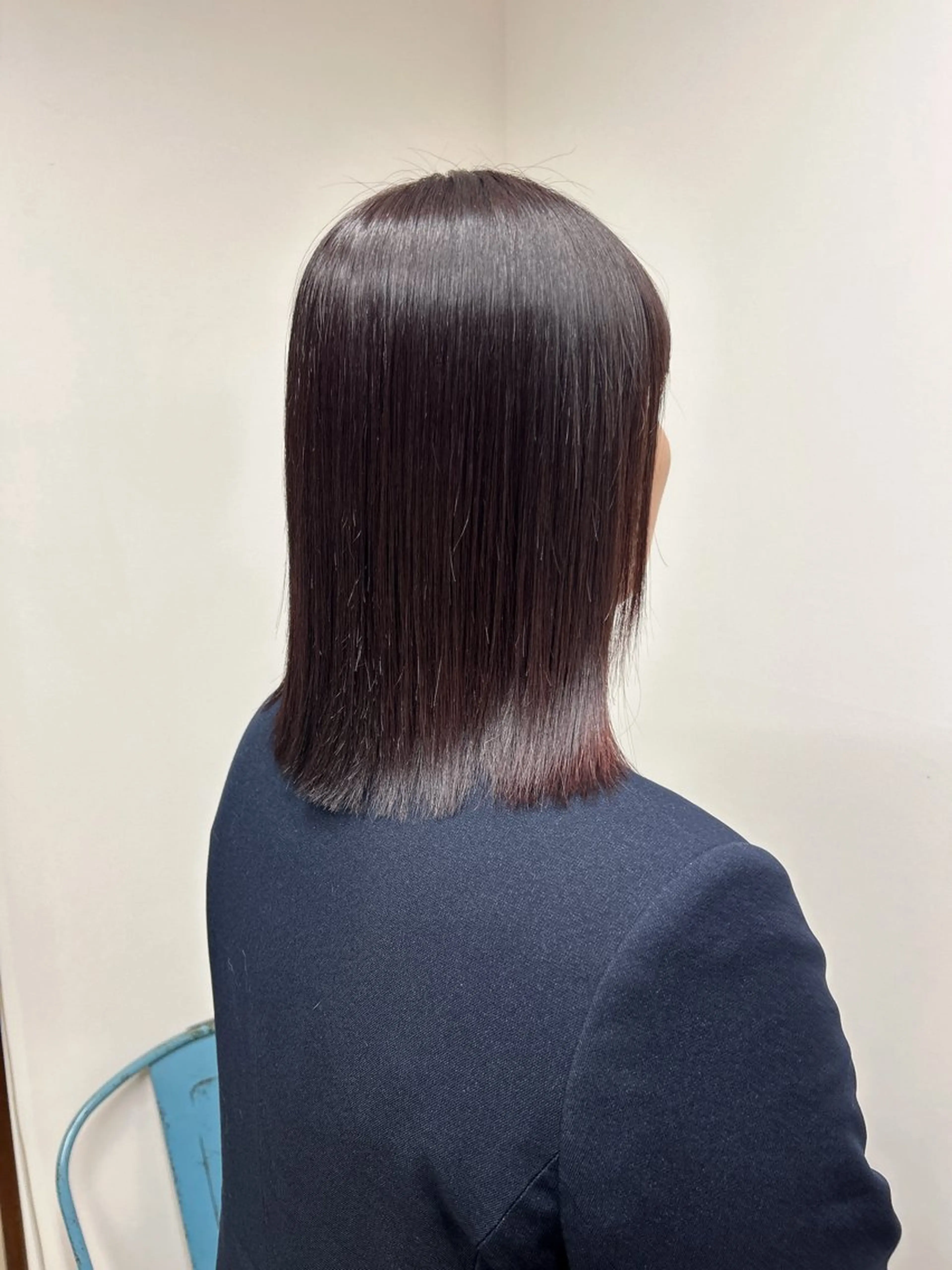 ミディアム カラー カット ヘアカラー 縮毛矯正 トリートメント 伶風 /髪質改善ストレートのヘアスタイル