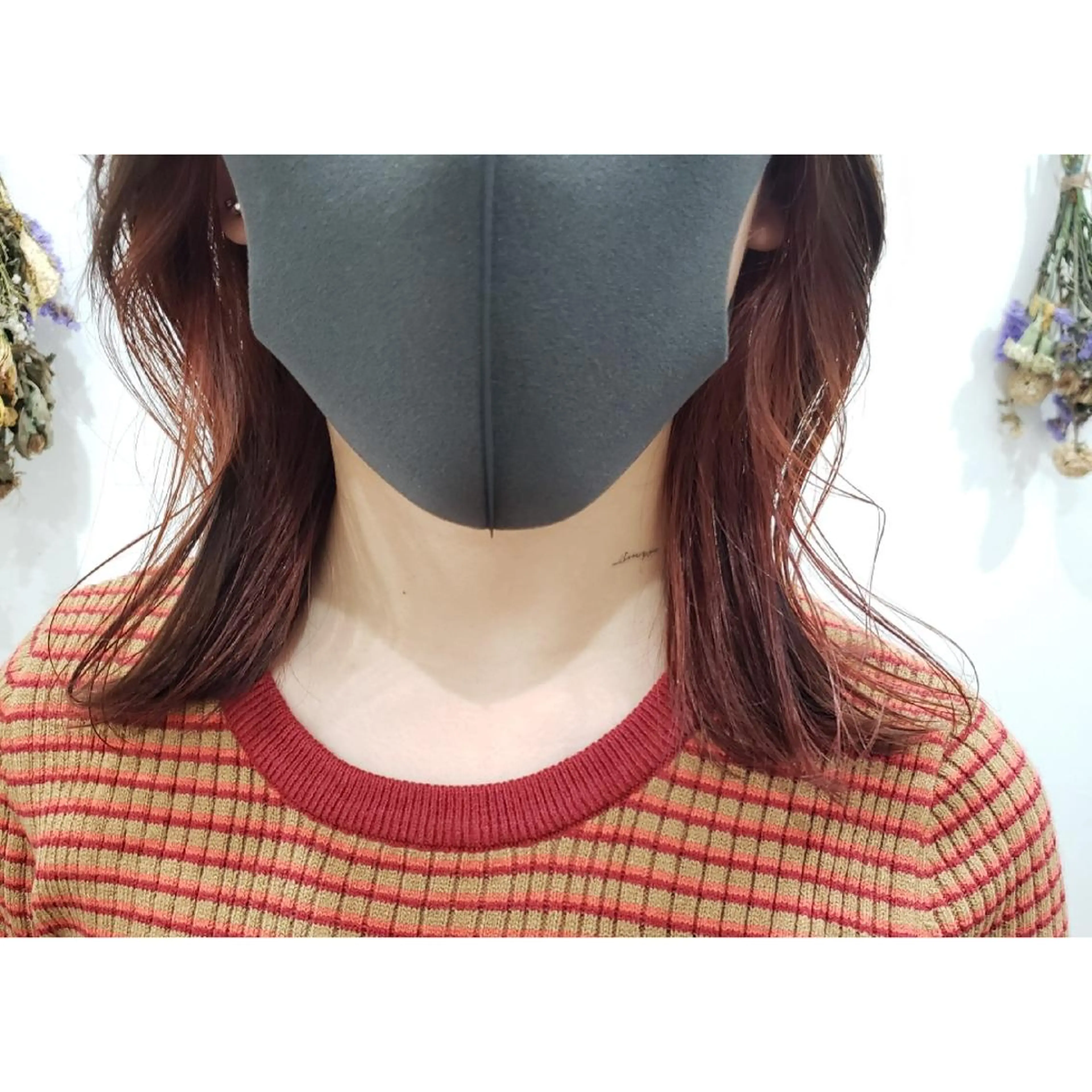 ミディアム カラー ヘアアレンジ ブラウンカラー インナーカラー オレンジ オレンジブラウン 髪質改善サロン🍃 AIRI のヘアスタイル