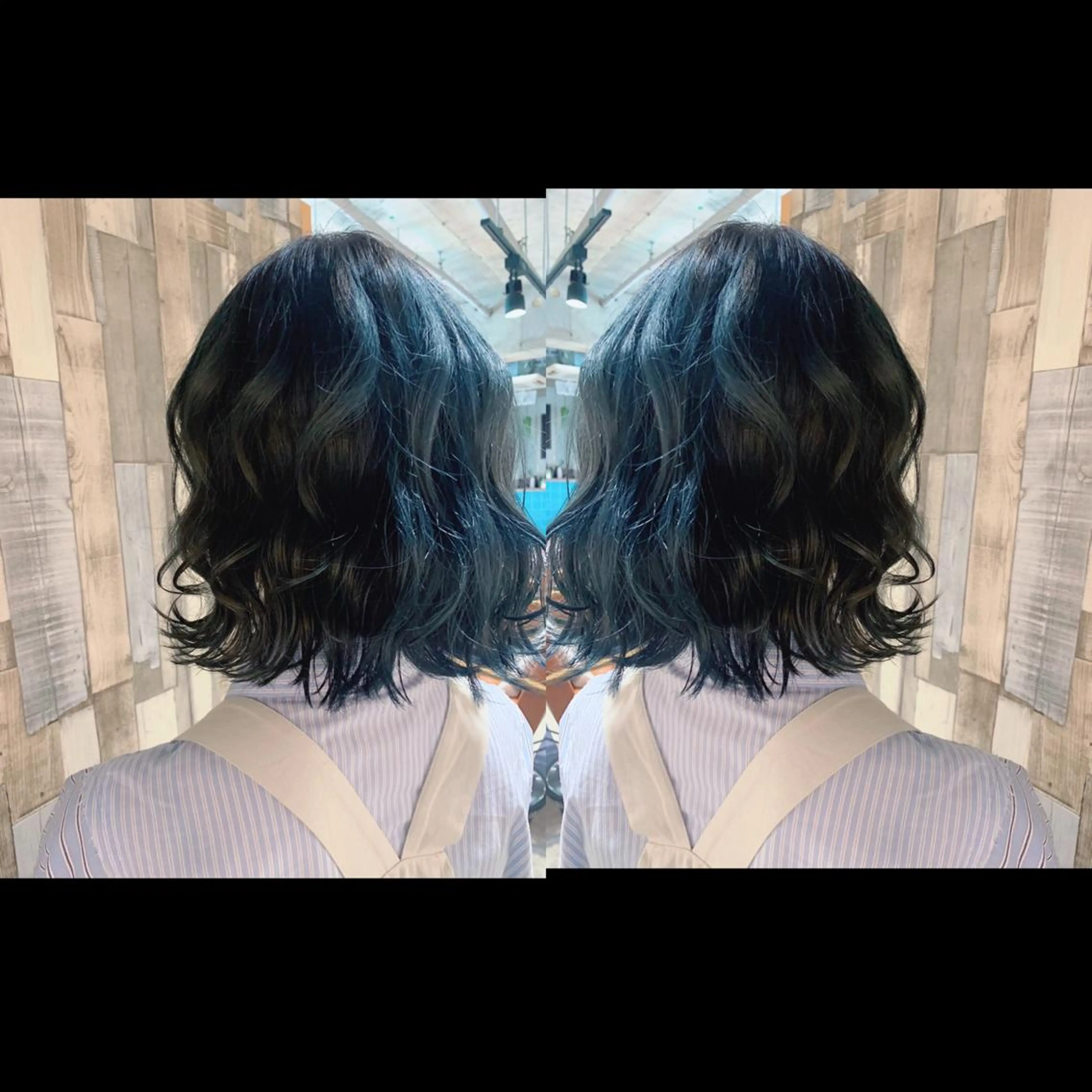 ショート カラー ブルーカラー ブルージュ ムルギョル巻き 韓国🇰🇷 ✂︎hair 内田愛のヘアスタイル