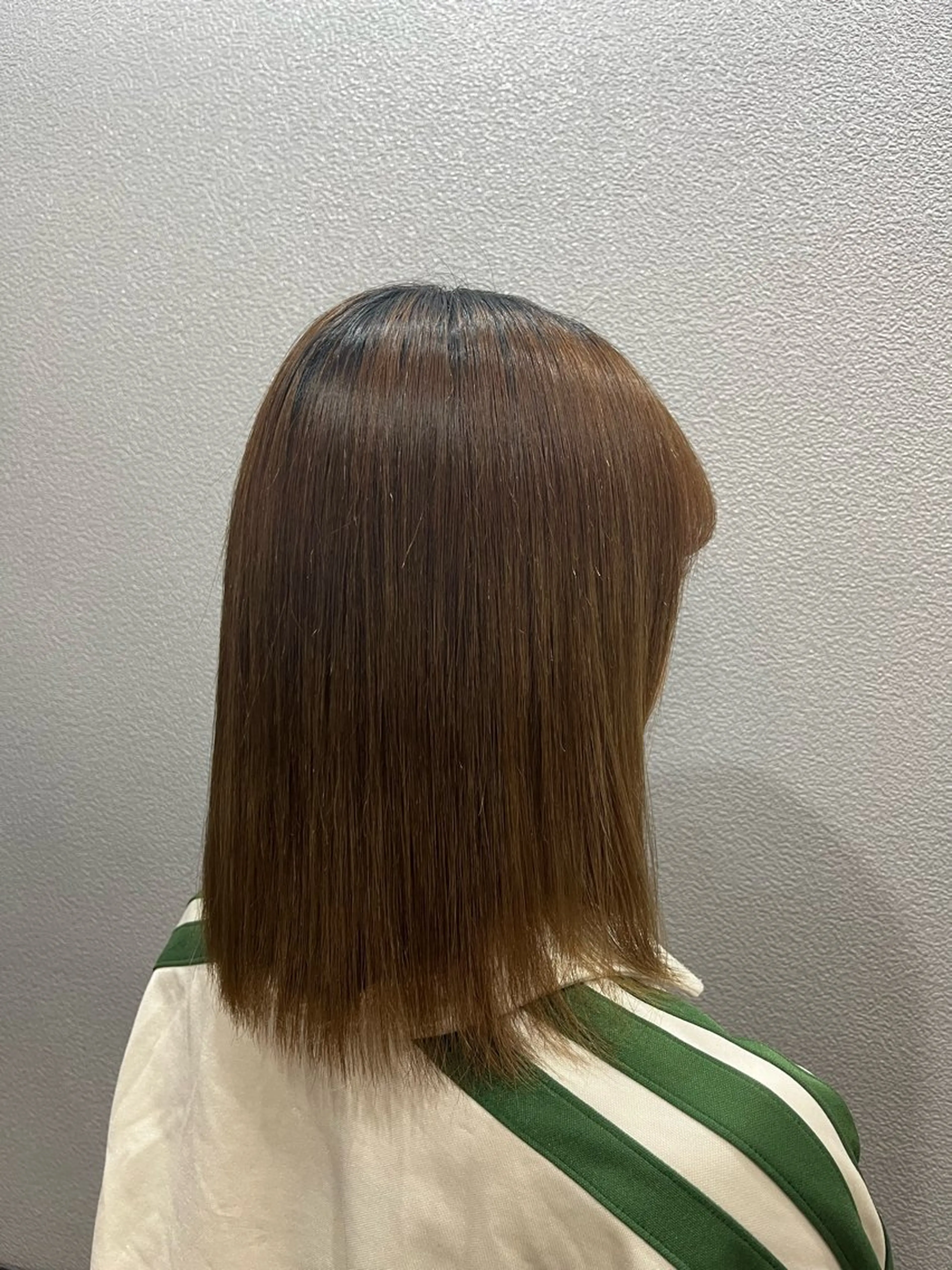 ミディアム 縮毛矯正 トリートメント 透明感カラー/パーマ 🌀アオノアユミのヘアスタイル