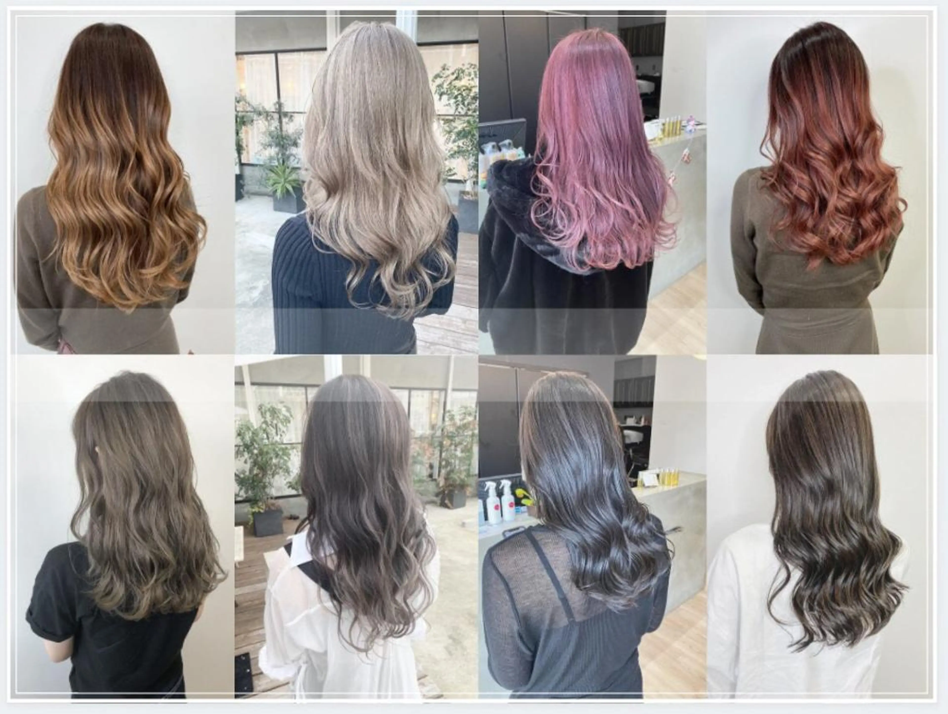 セミロング カラー ブリーチ ケアブリーチ Chere -rosso-金剛店のヘアスタイル