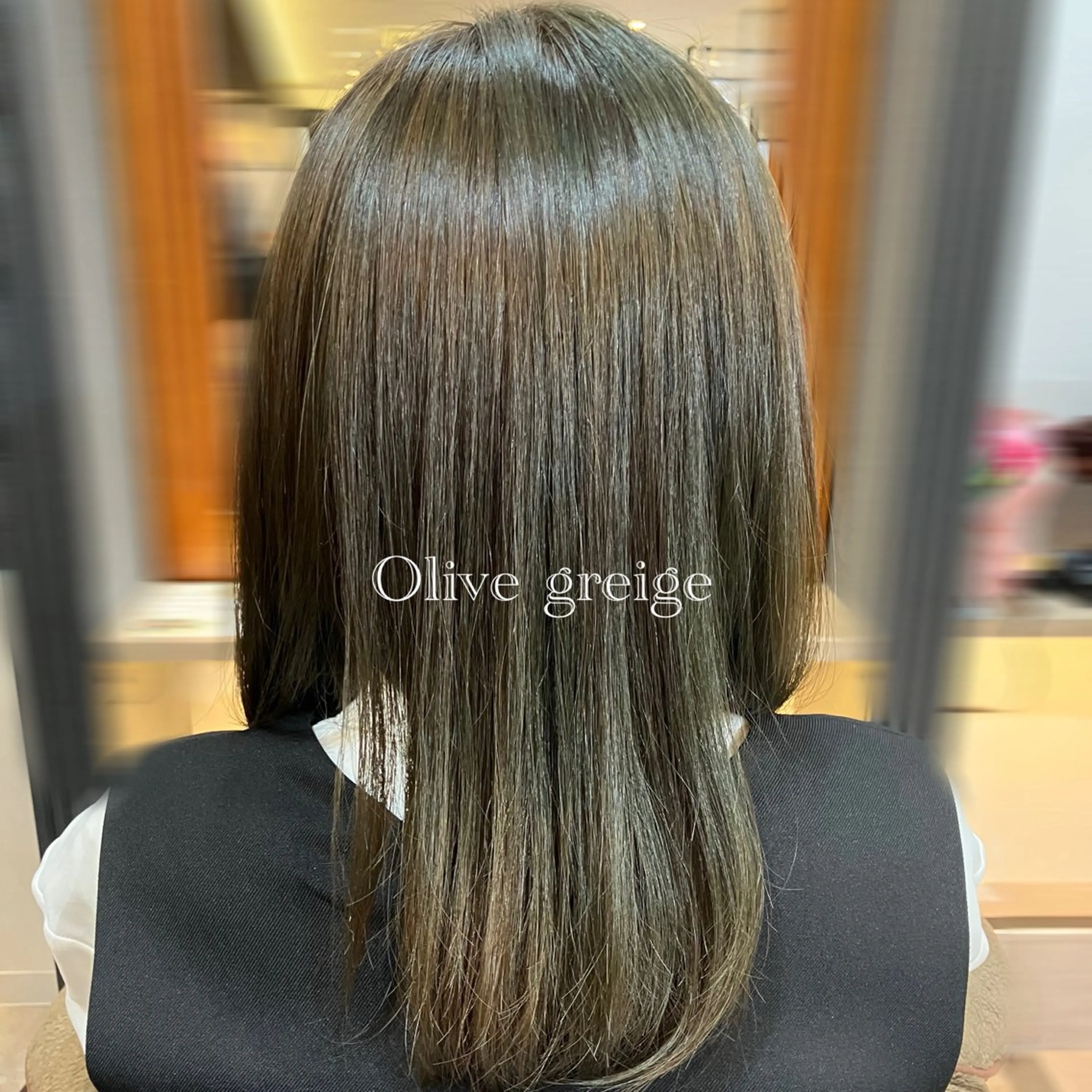 セミロング カラー ブリーチ ブリーチなしカラー LaLa Zipangu所属・モデル募集/lala _osawa🐳🫧のヘアスタイル