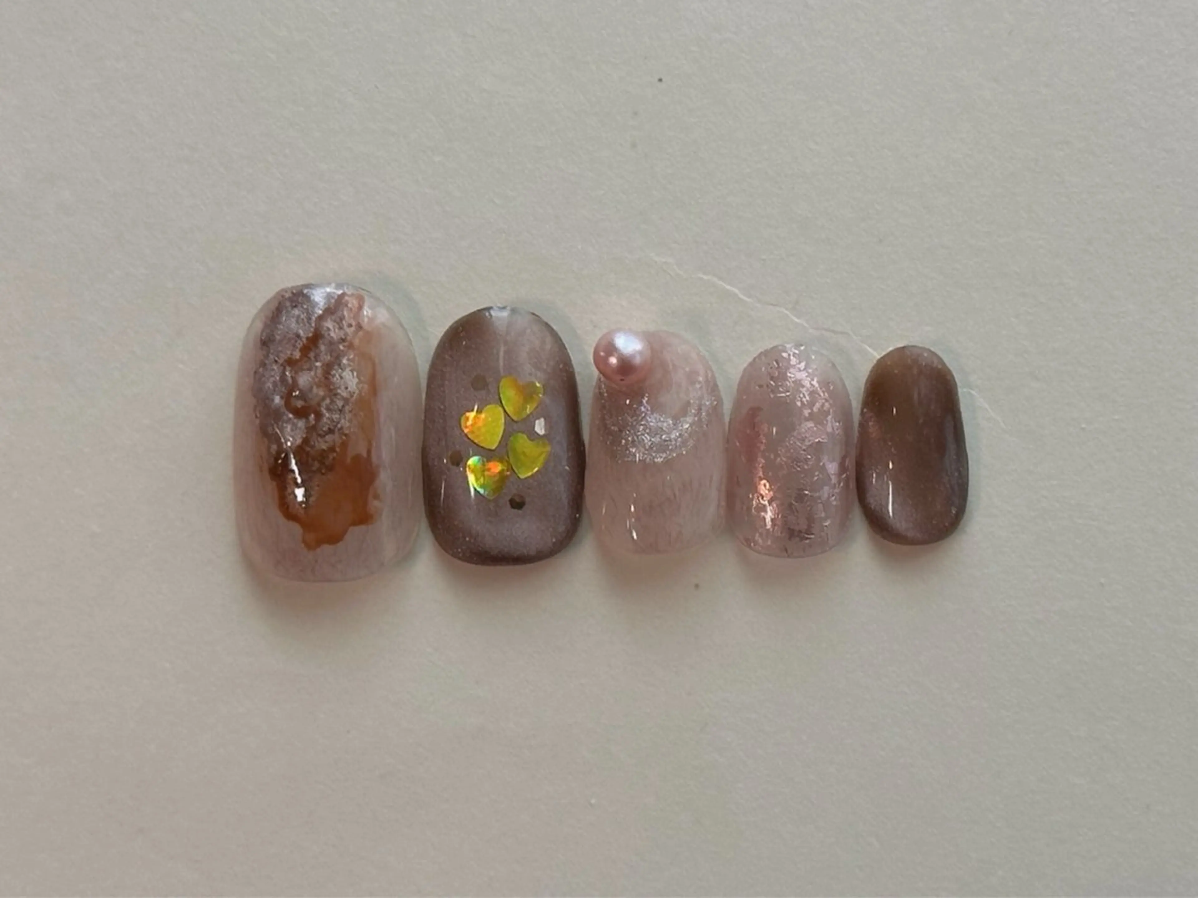 ネイル ニュアンスネイル バレンタイン ハンドネイル Nail Katoのネイルデザイン