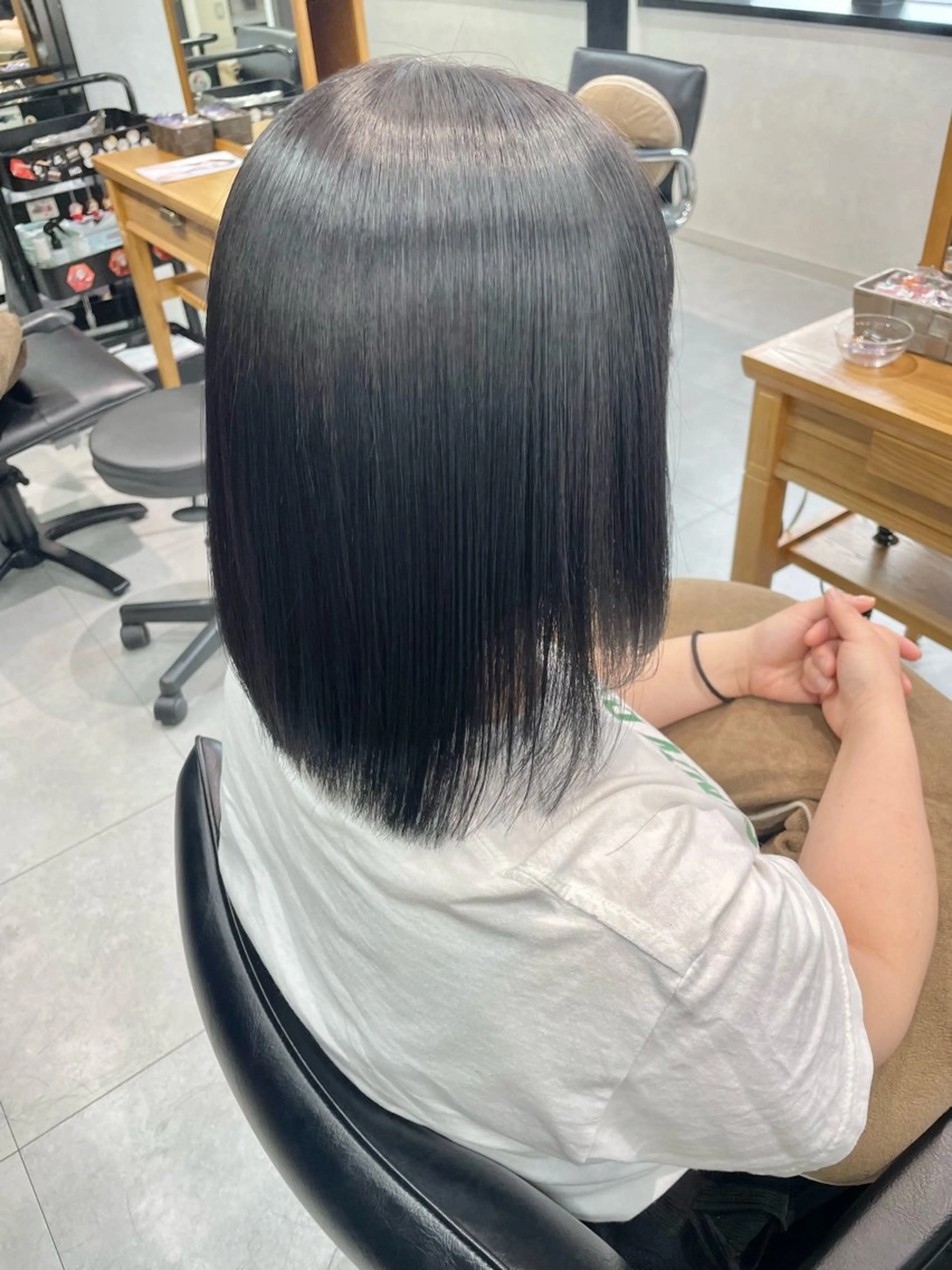 ミディアム 縮毛矯正 縮毛矯正 トリートメント ✨横須賀髪質改善✨️ 加藤 百音のヘアスタイル