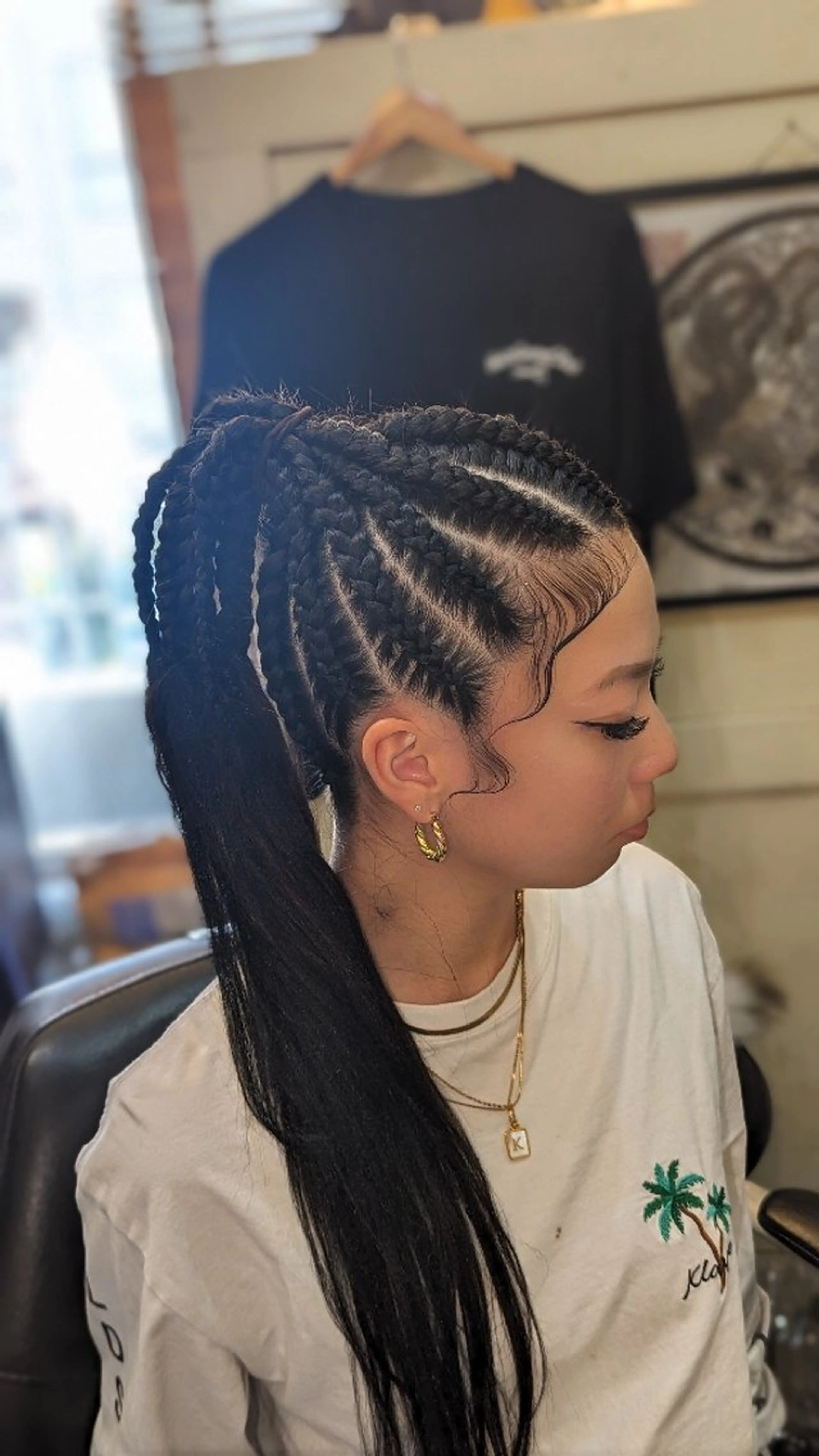 ロング ヘアセット 髪遊戯倶楽部所属・7月空き有💎 ブレイズ/コーンロウのヘアスタイル