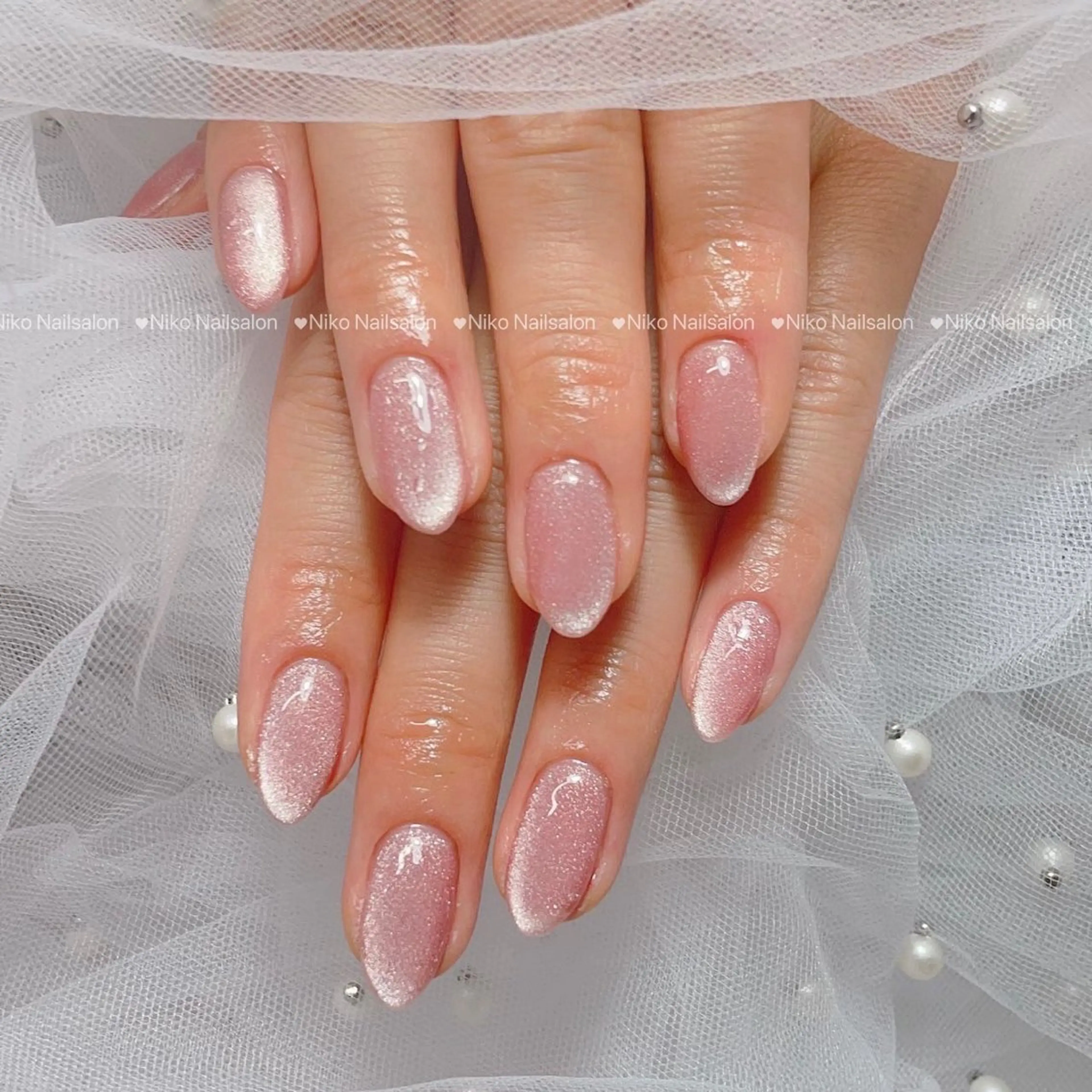 ネイル チークネイル 長さ出し フットネイル フレンチネイル ジェルネイル ハンドネイル Niko Nail salon 銀座本店のネイルデザイン