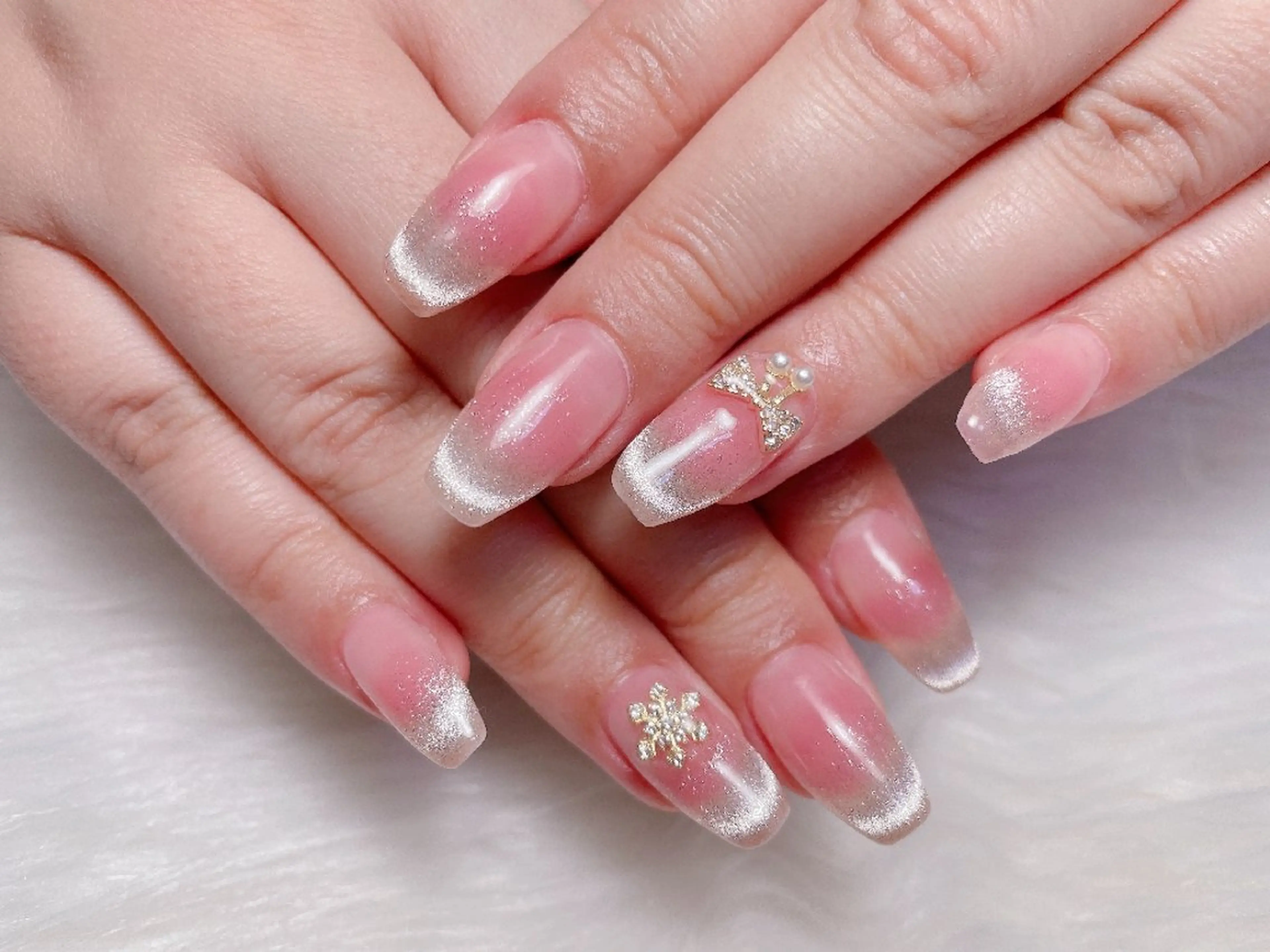 ネイル ハンドネイル 🎀Yumi✨ 長さ出し専門のネイルデザイン