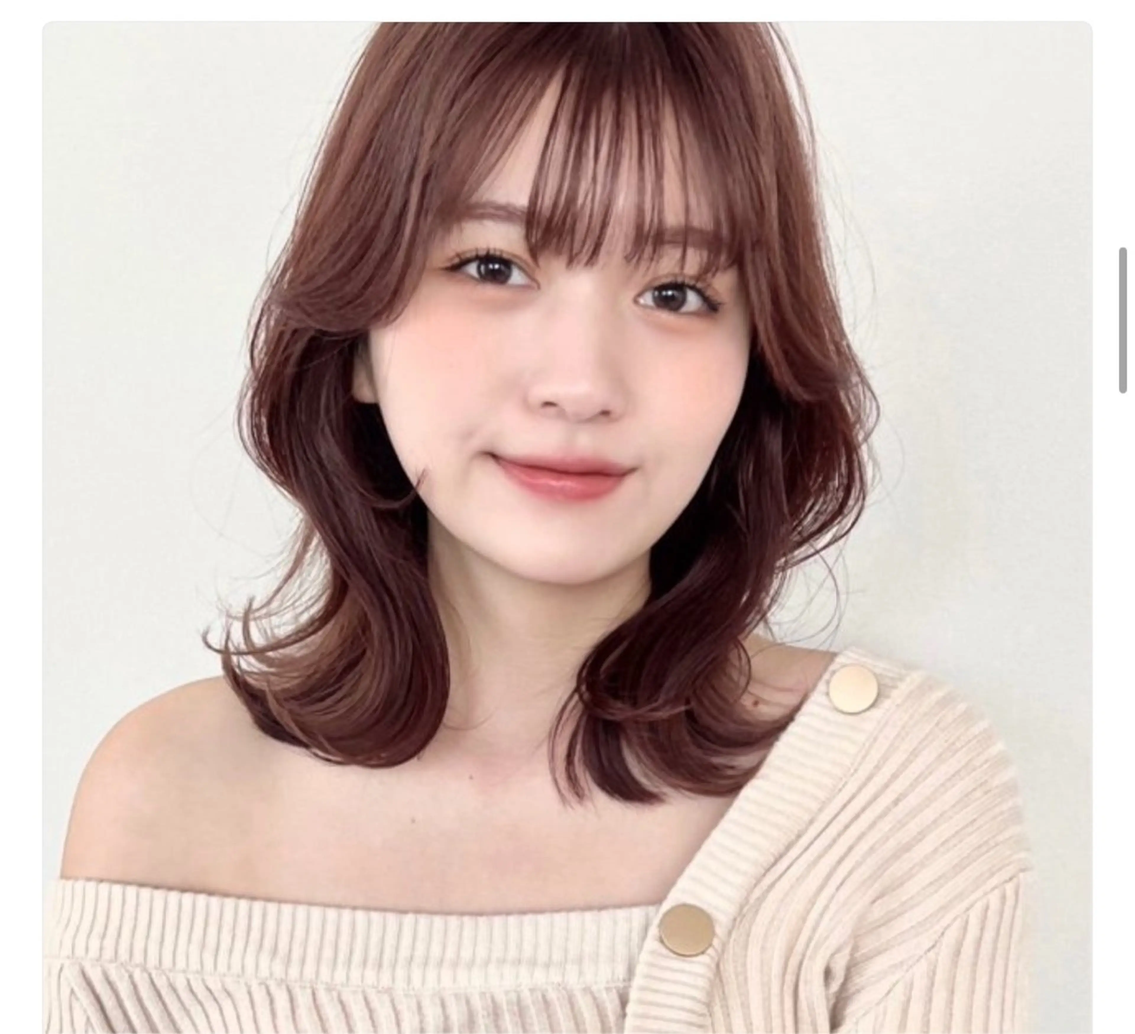 ミディアム ヘアカラー COALL nex the salon所属・✨Riria✨ カット美容師のヘアスタイル