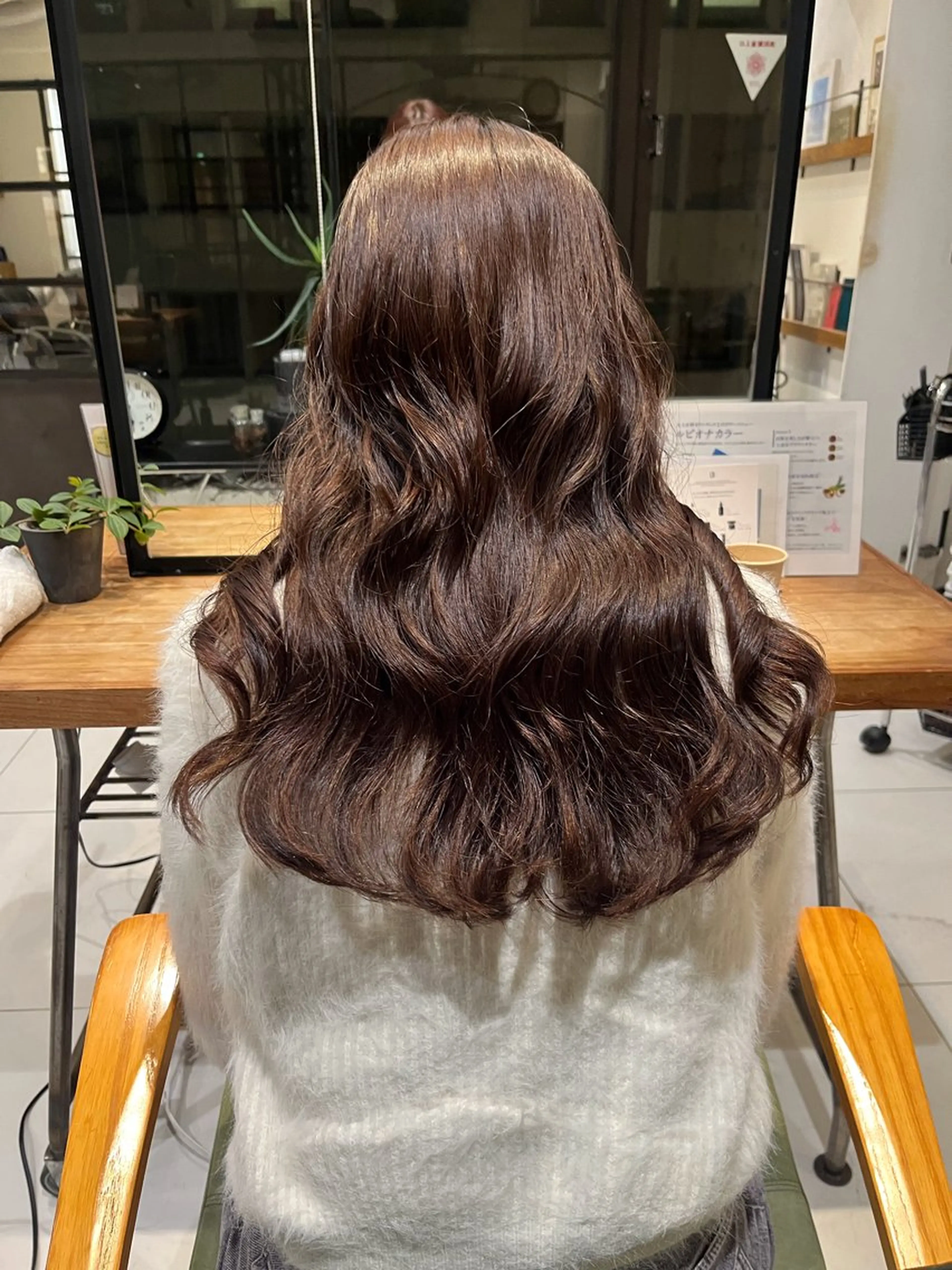セミロング カット パーマ スタジオノル パーマ🌀あやなのヘアスタイル