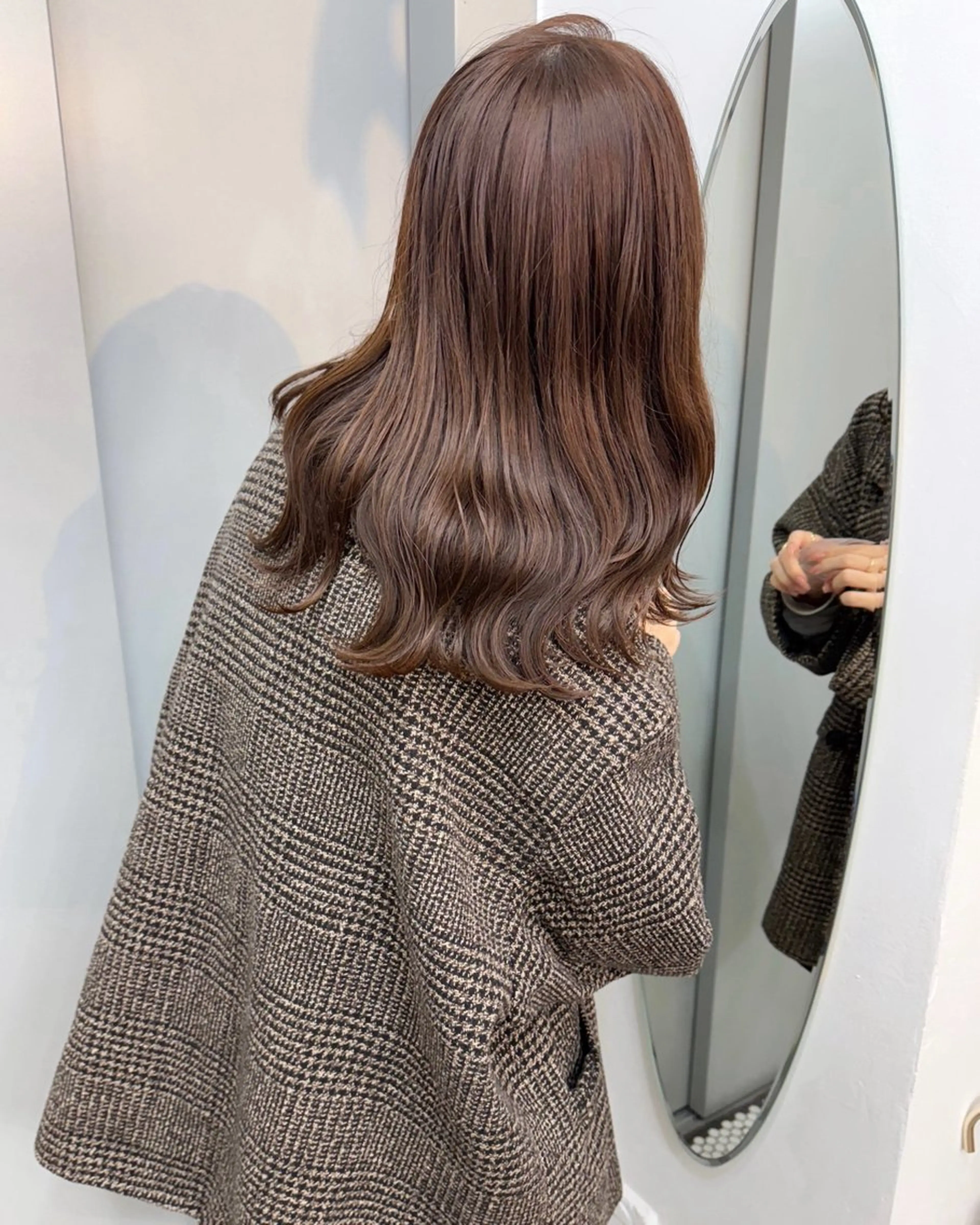 セミロング カラー ブラウンカラー イルミナカラー トリートメント ヘアカラー トリートメント あおやぎ ななのヘアスタイル