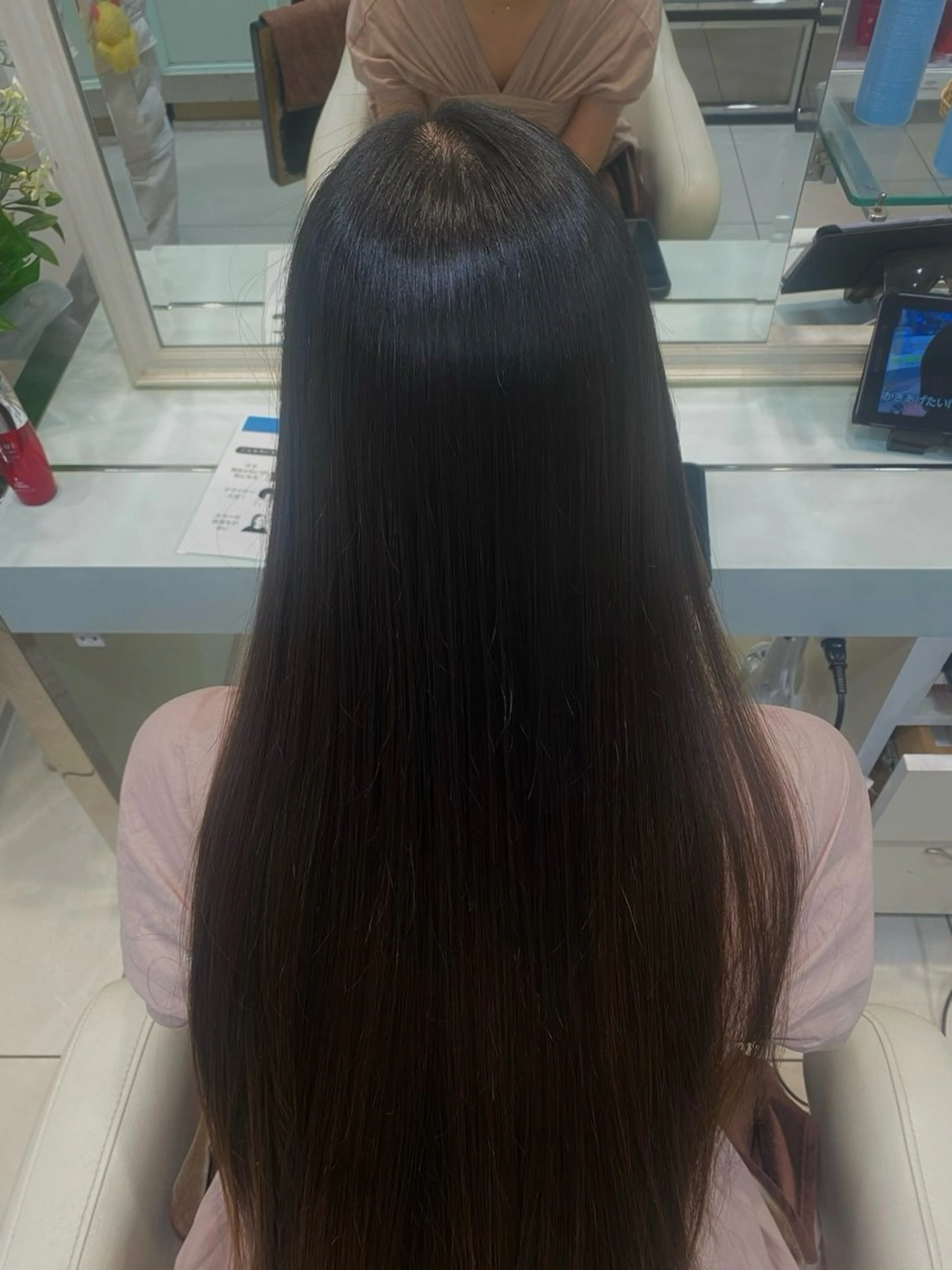 ロング 縮毛矯正 ゆきのヘアスタイル