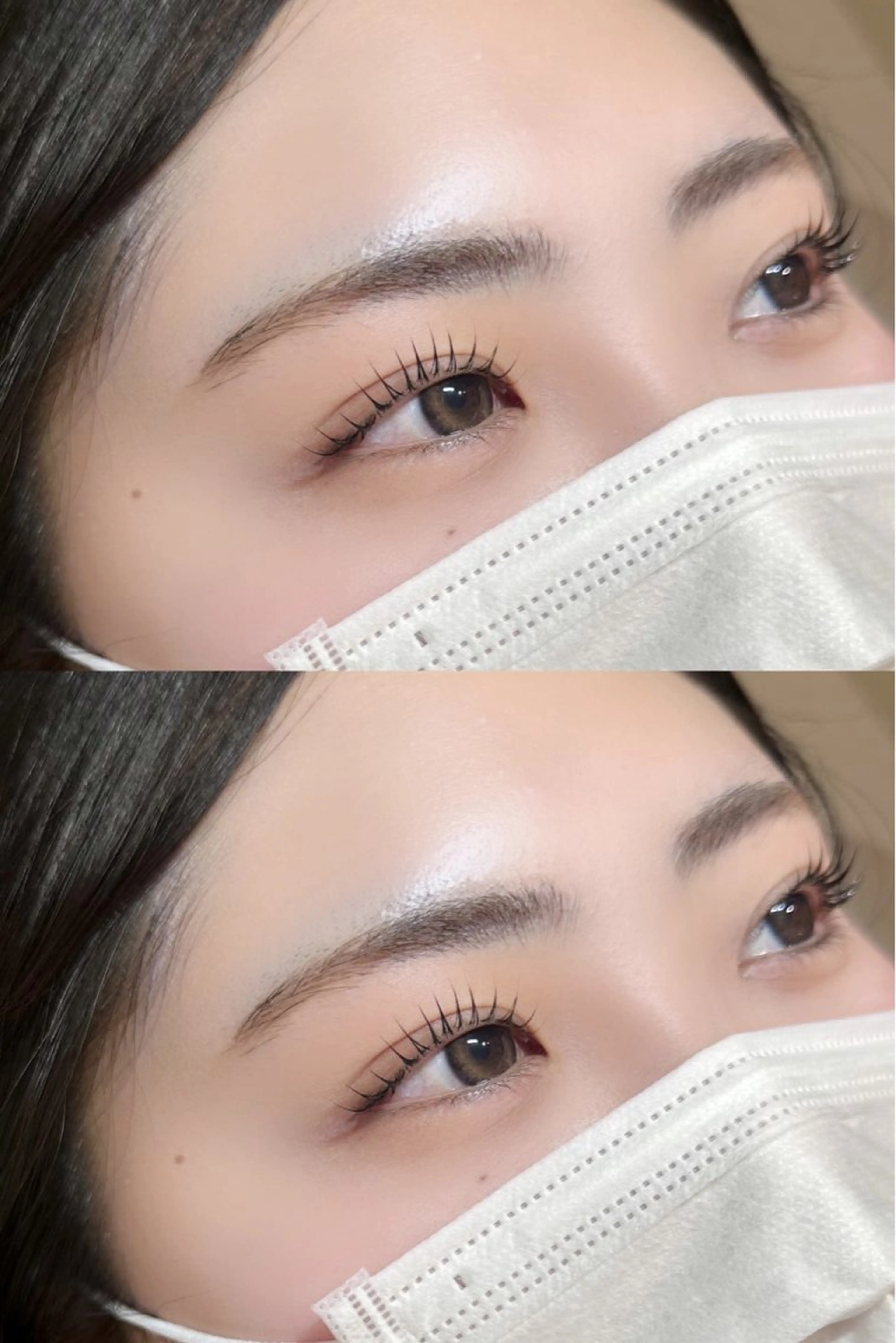 上下まつ毛パーマの写真