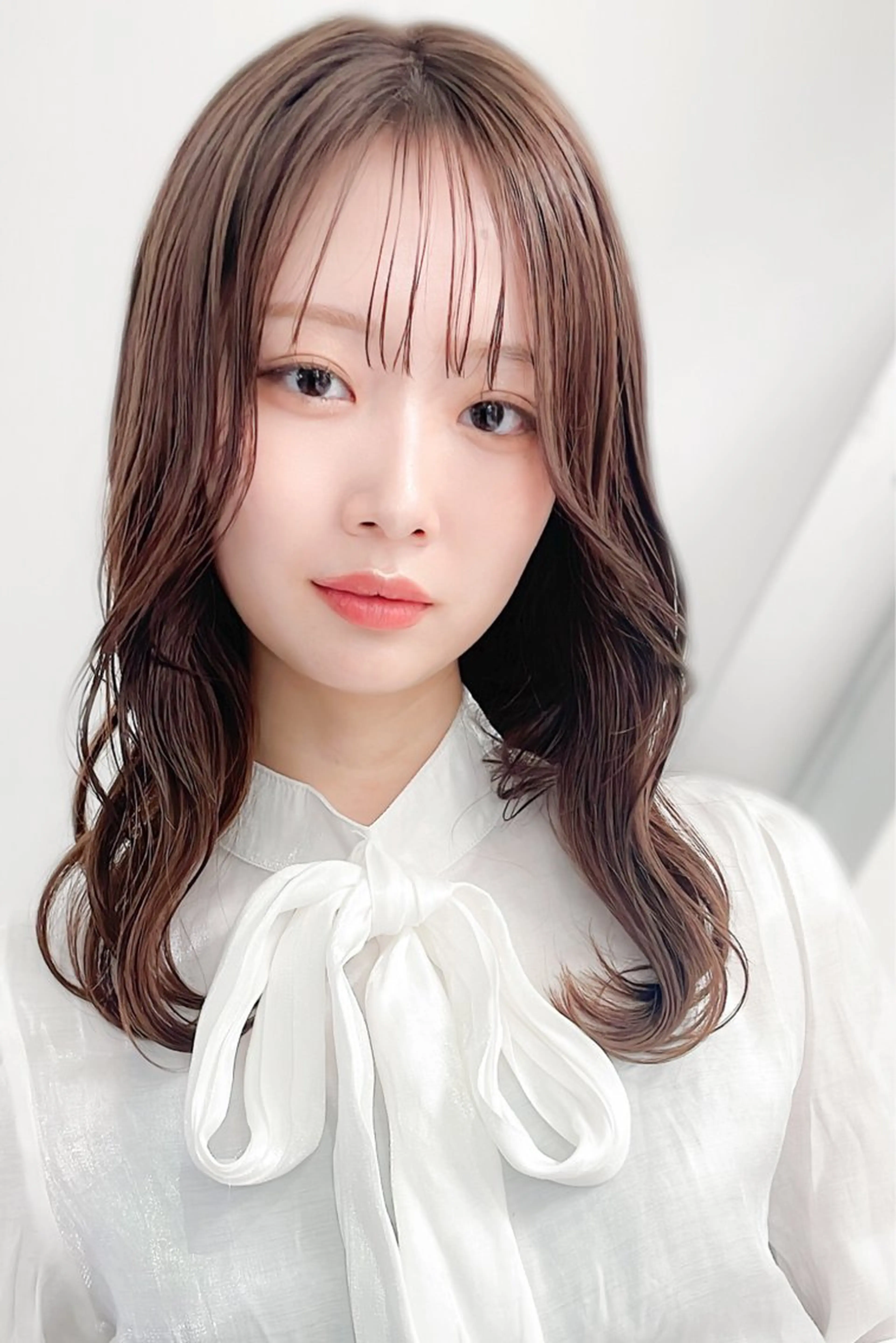 セミロング ヘアカラー トリートメント seren dipityのヘアスタイル