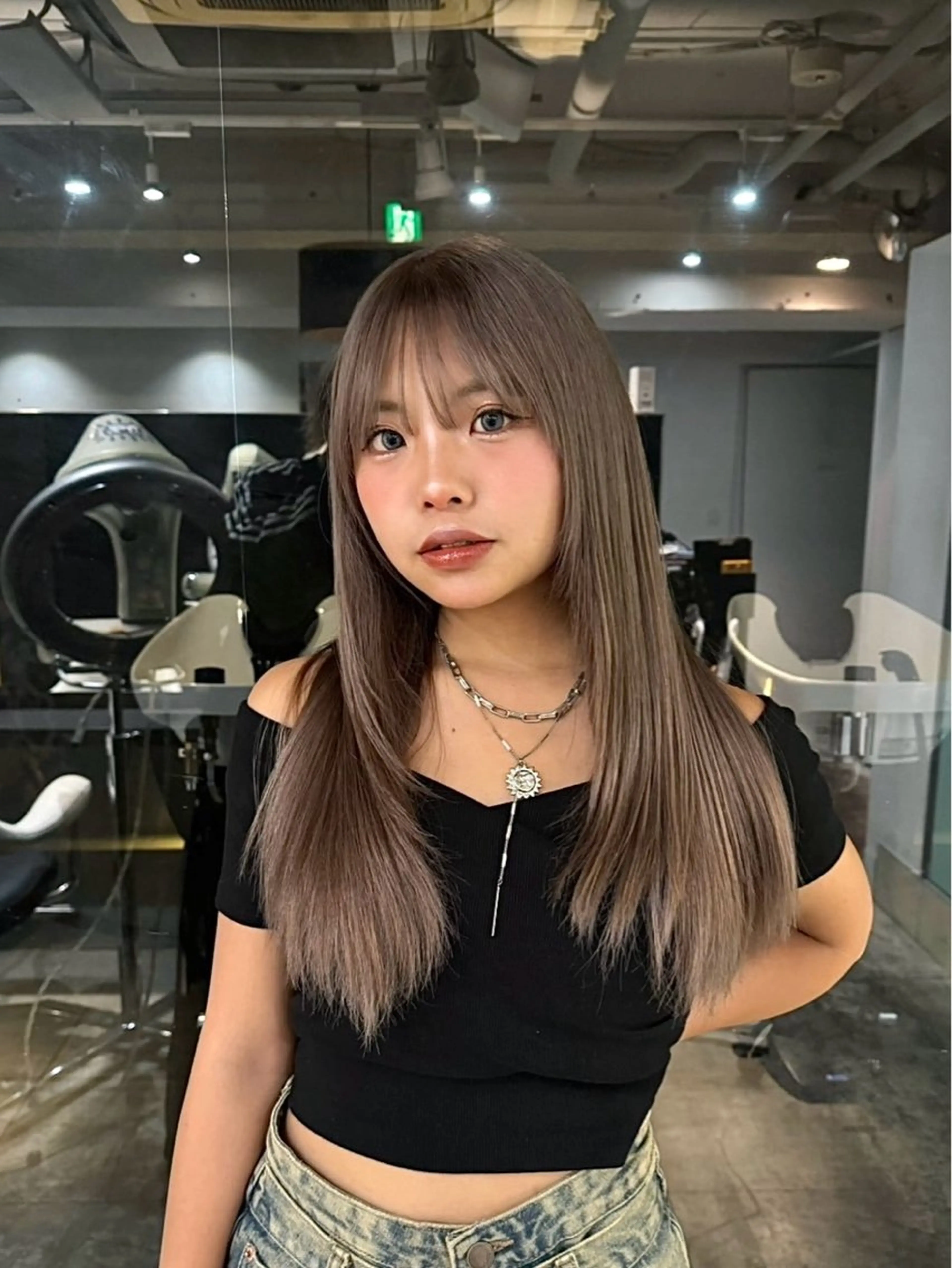 カラー グレージュ 二宮 陽太のヘアスタイル
