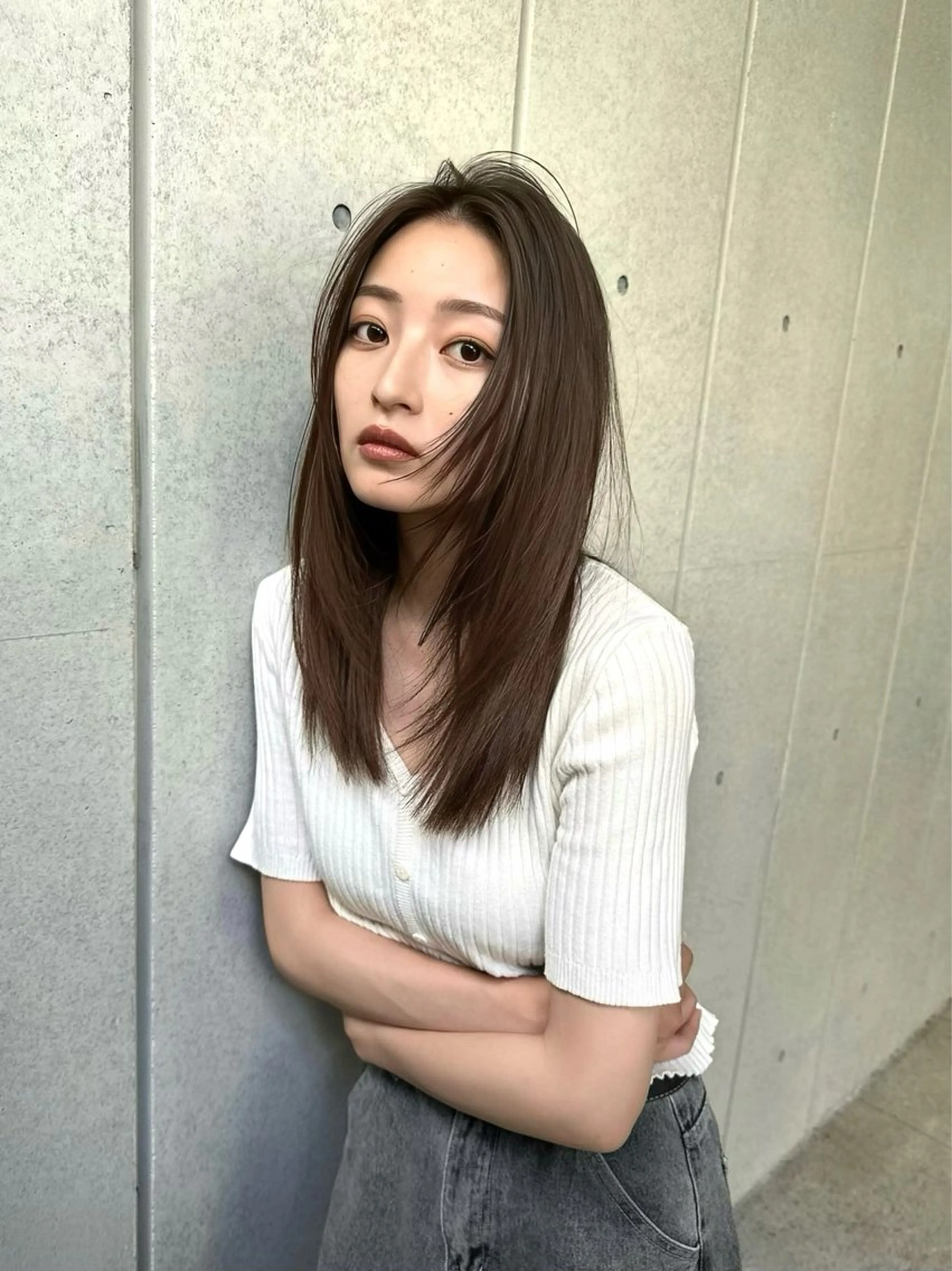 ロング カラー レイヤーカット LEANE THE TOKYO所属・レイヤーカット無料/ 青山/荒谷進介のヘアスタイル