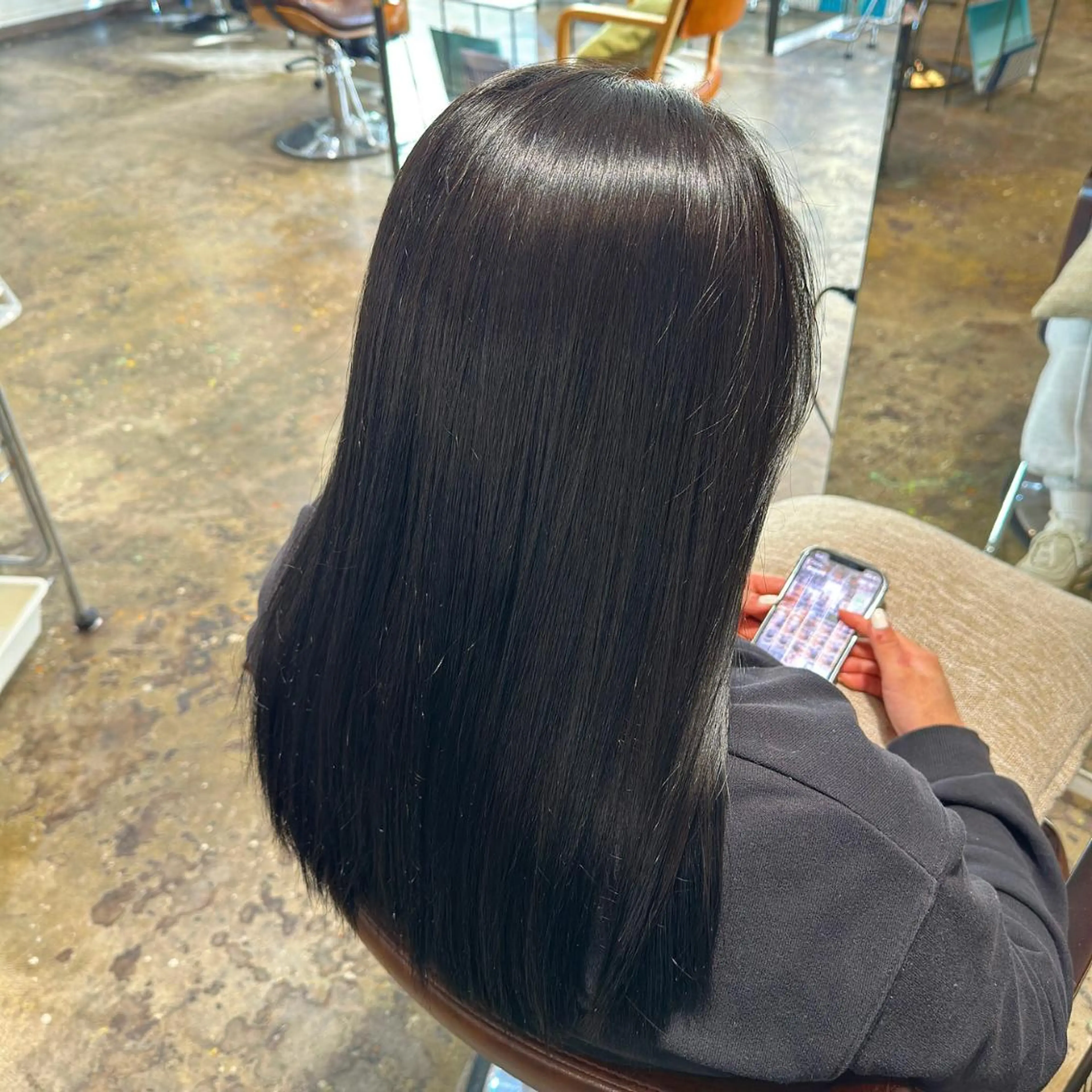 セミロング 縮毛矯正 トリートメント 🇰🇷韓国スタイル レイヤー/ayanaのヘアスタイル