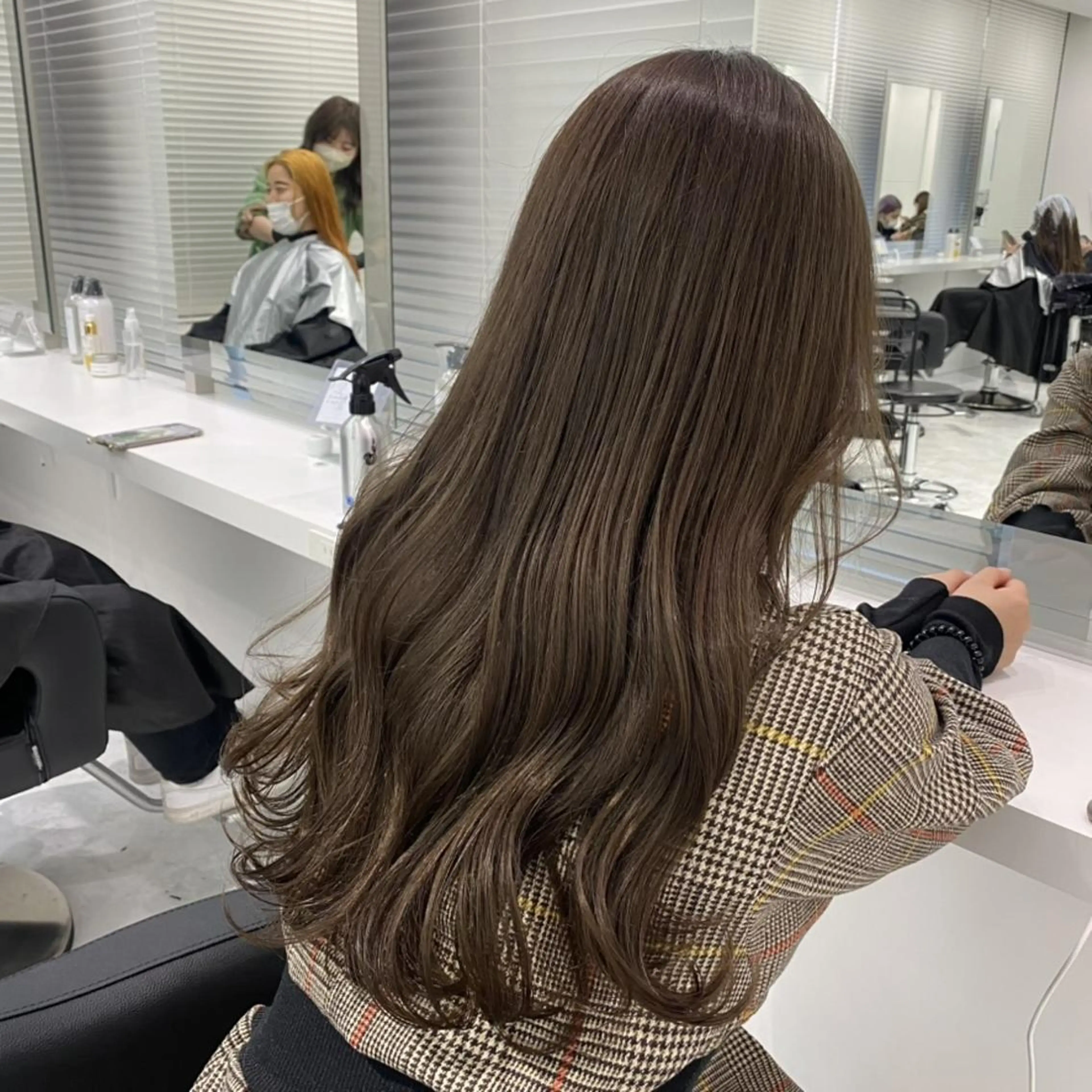 【フルコースメニュー🥂🤍】カット➕透明感カラー➕髪質改善トリートメント✨➕炭酸スパ🤍の写真