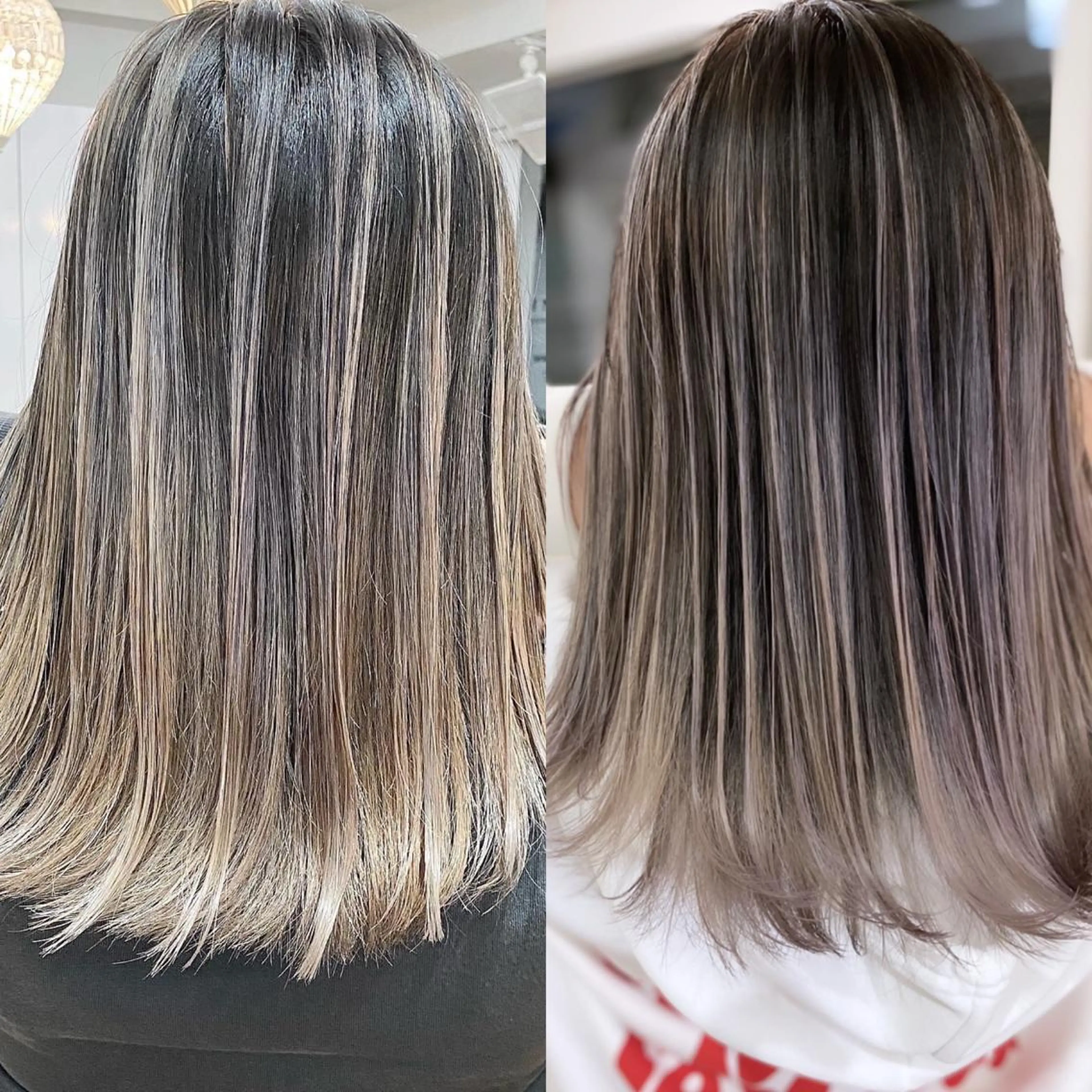 セミロング カラー ヘアアレンジ カット ヘアカラー トリートメント 久米 治仁のヘアスタイル
