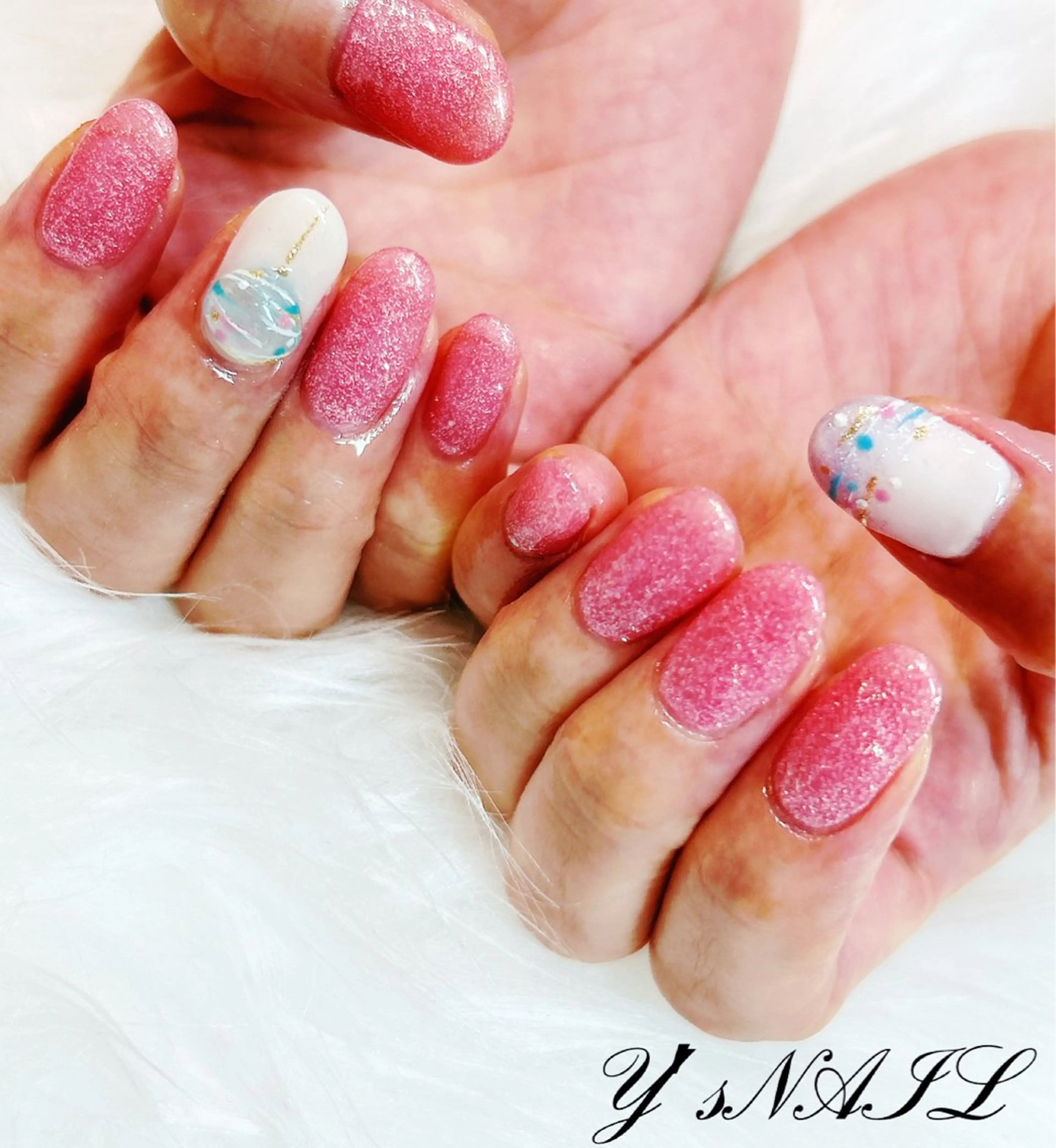 ネイル 持ち込み ハンドネイル Y′s NAILのネイルデザイン