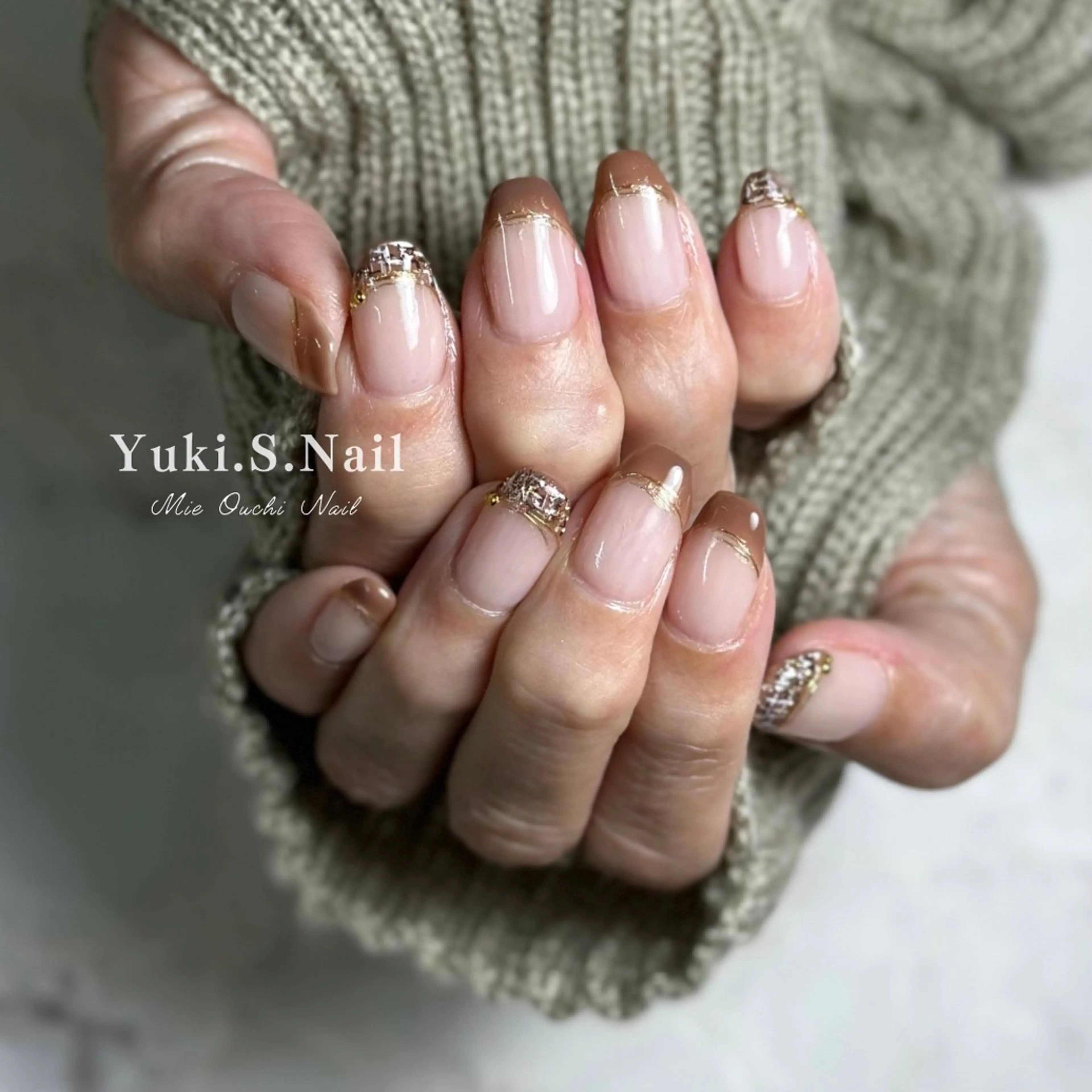ミディアム ハンドネイル Yuki S.Nailのネイルデザイン