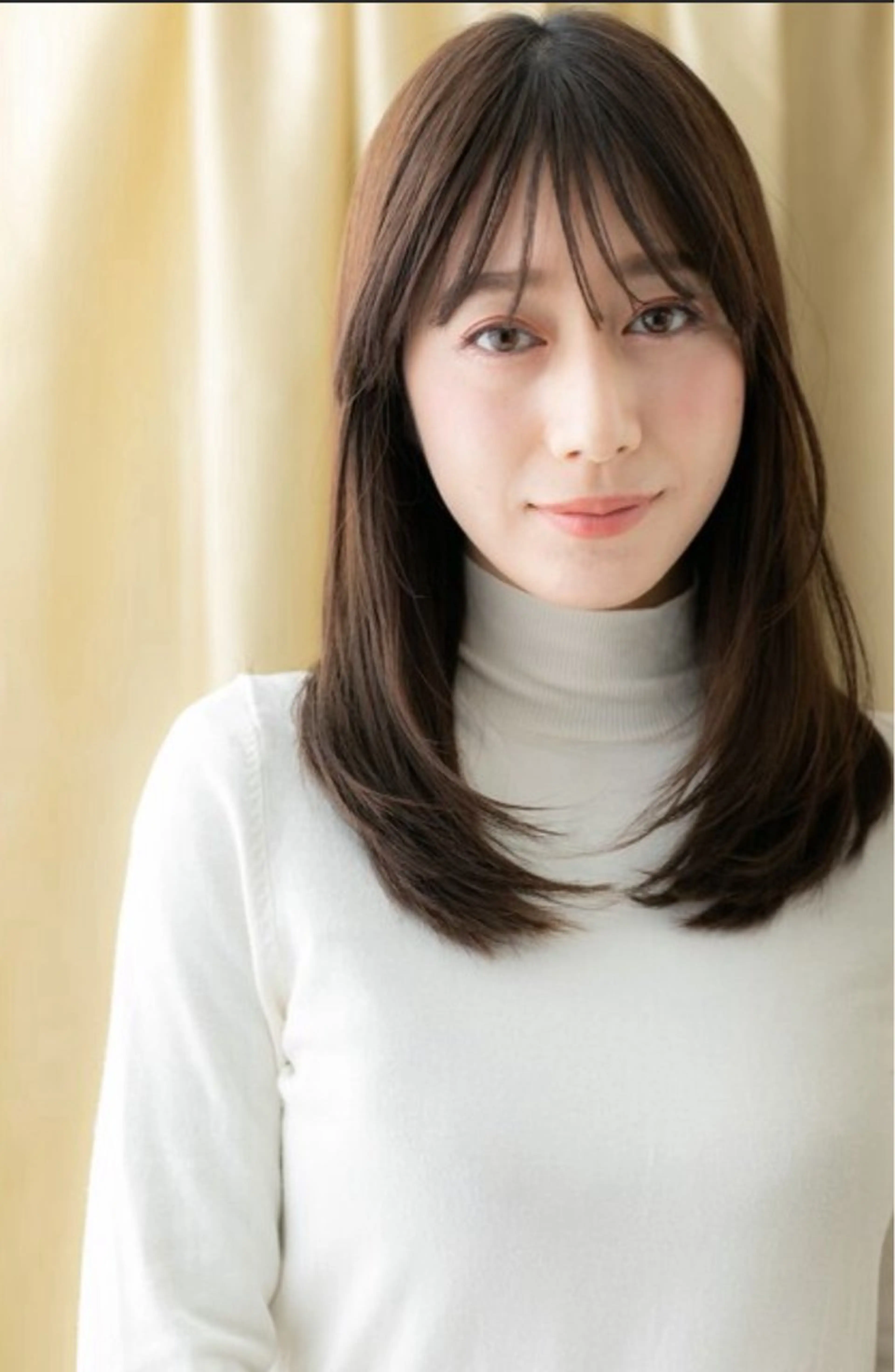 セミロング カット ヘアカラー くびれ&切りっぱボブ 得意👍佐藤歩のヘアスタイル