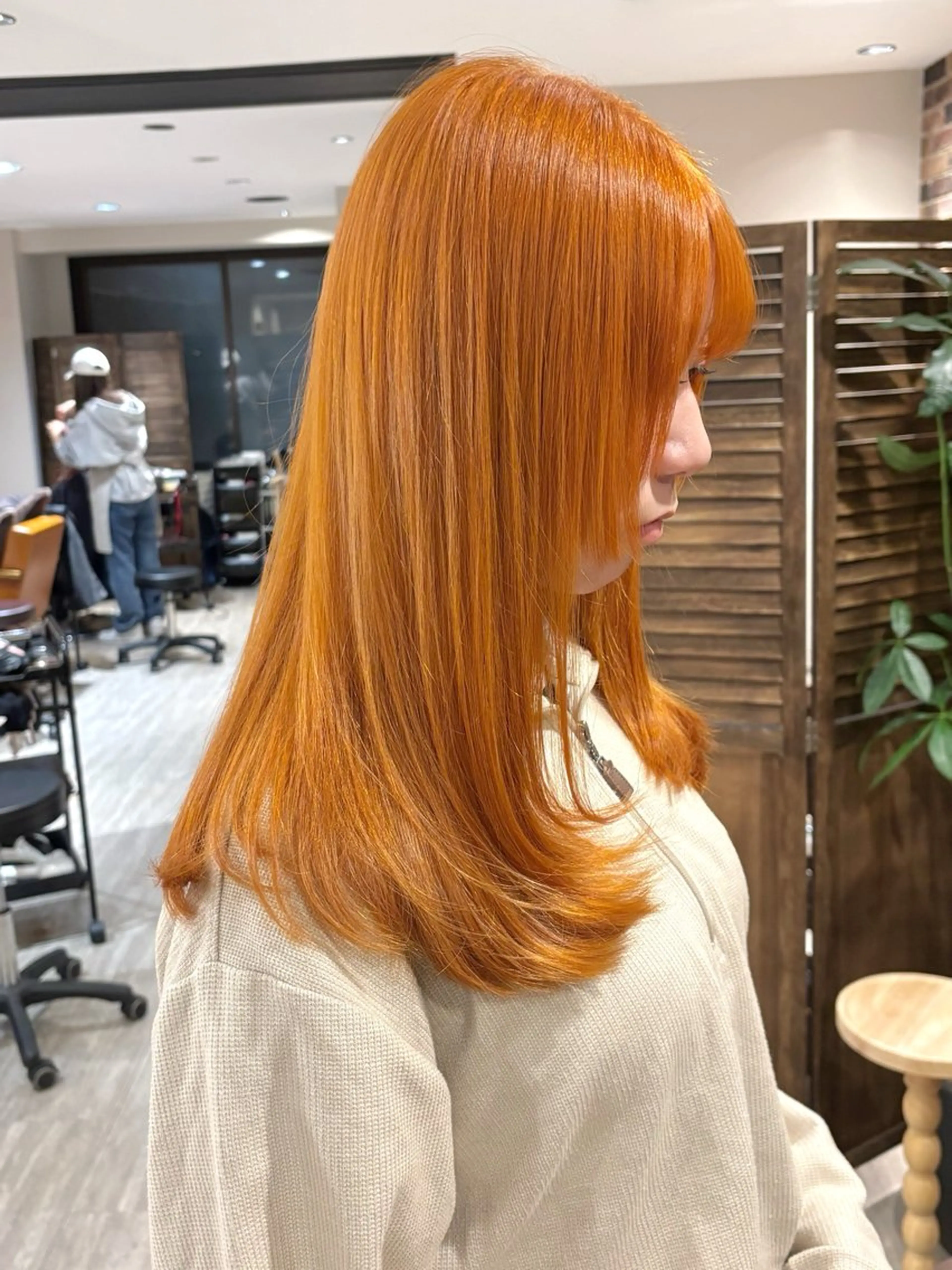 ロング カット ヘアカラー ケアブリーチ／ ダブルカラー／ＲＹＯのヘアスタイル