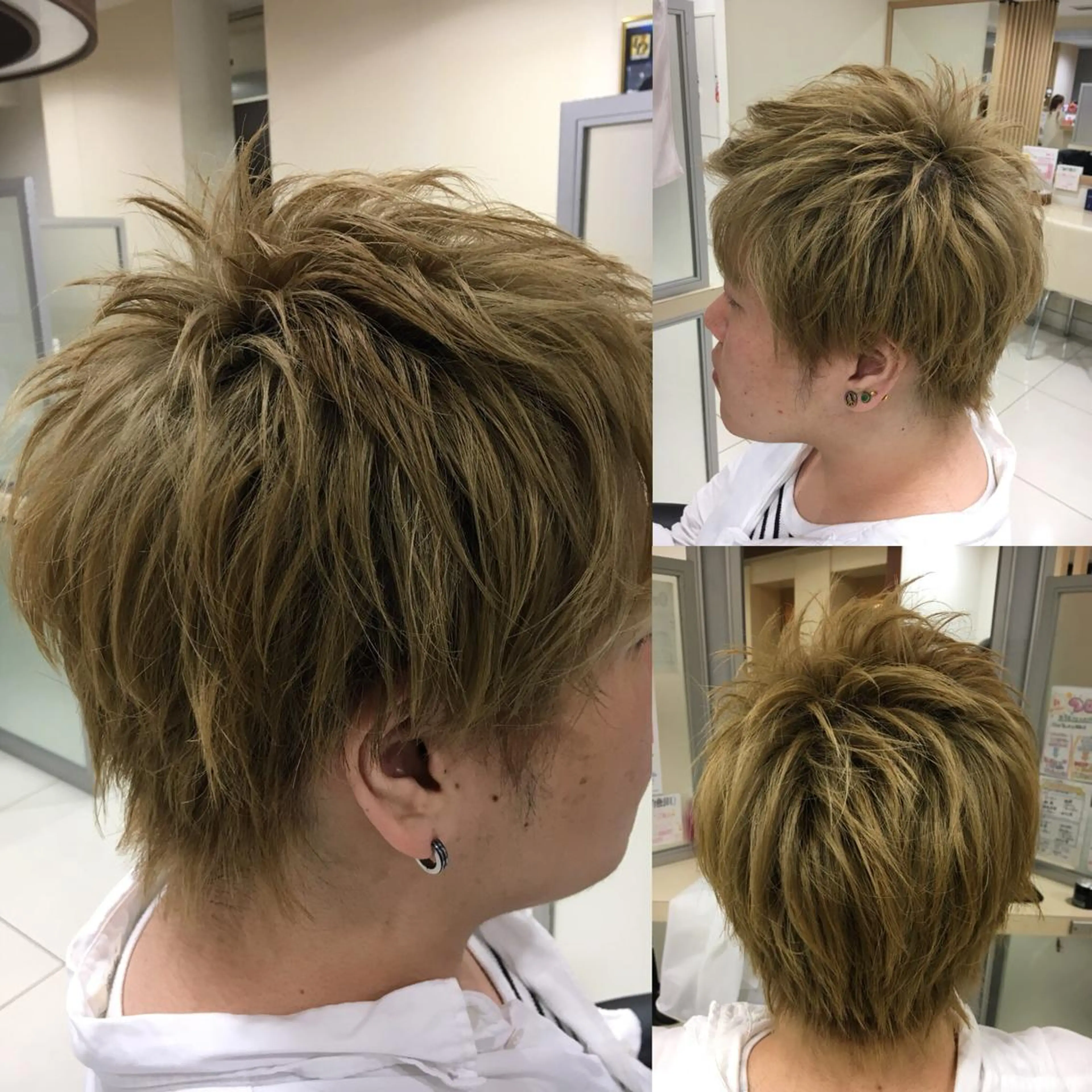 ショート メンズ メンズハイトーン ショートヘア カット パーマ 永井 大希のヘアスタイル