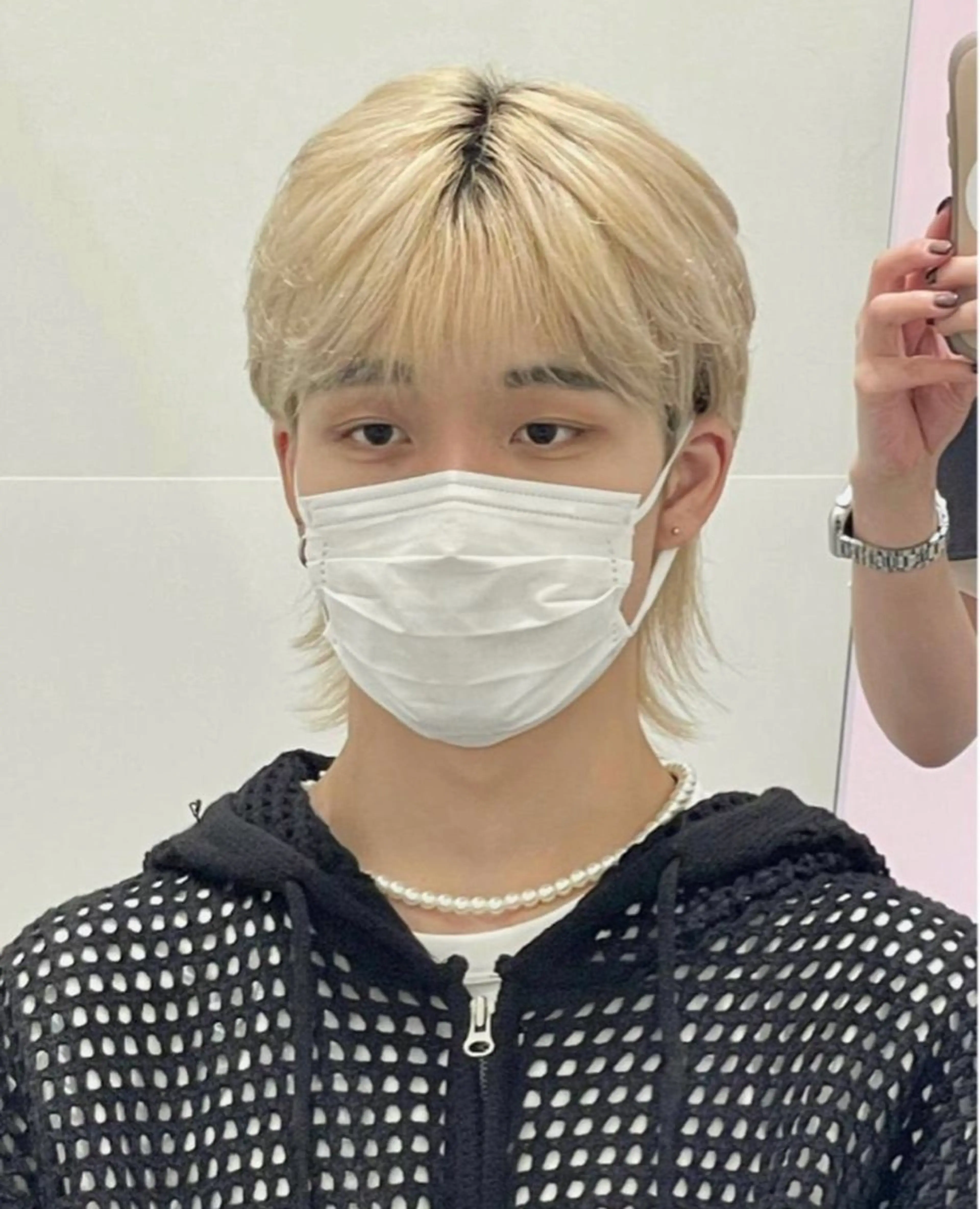 メンズ メンズ韓国風 メンズウルフカット ウルフカット カット ❤︎︎韓国ヘア❤︎︎ 𝑺𝒉𝒊𝒉𝒐のヘアスタイル