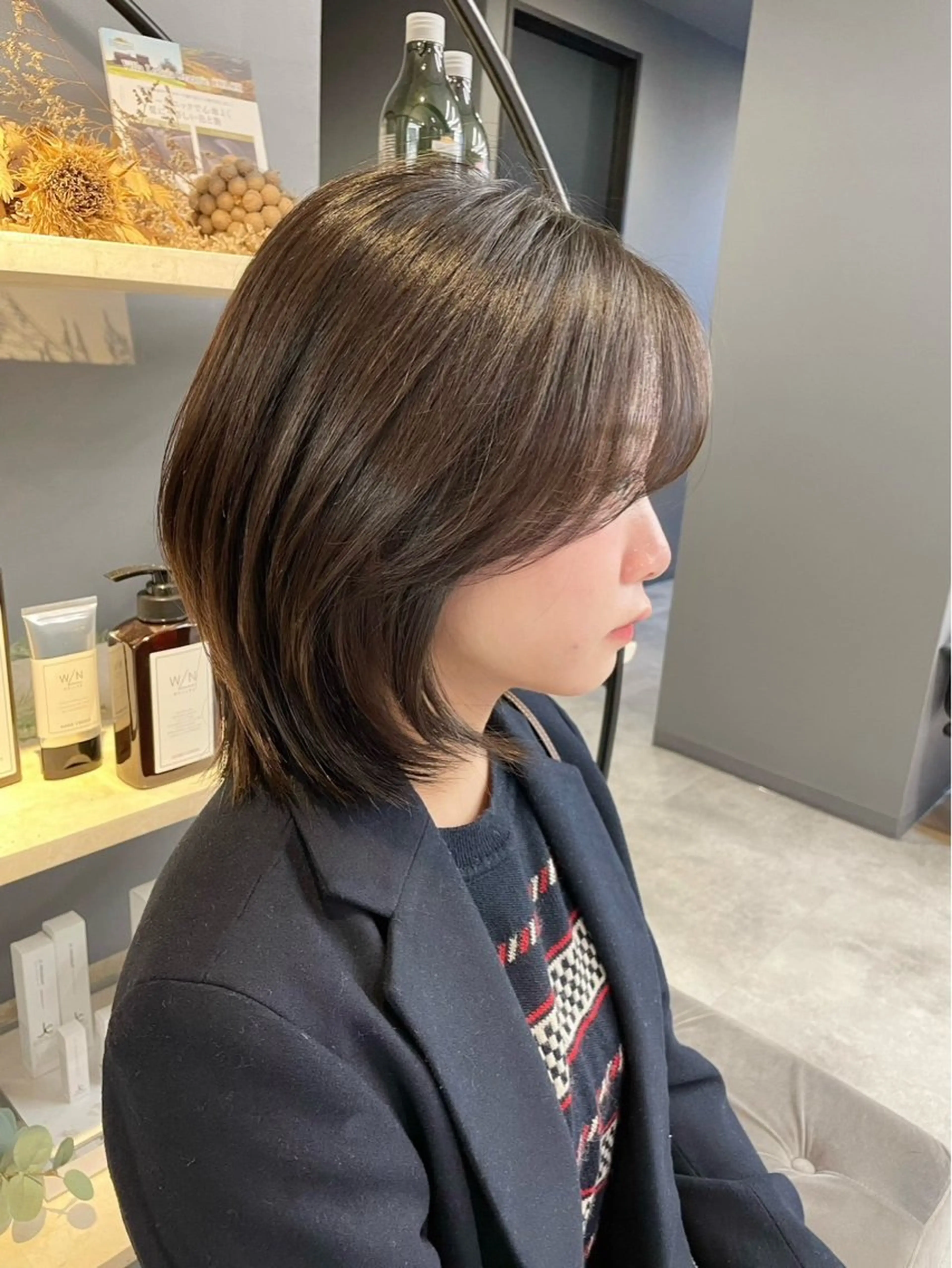 【ミディアムくびれレイヤー💫】✨U35✨💖くびれレイヤー/韓国ヘア／レイヤーの写真