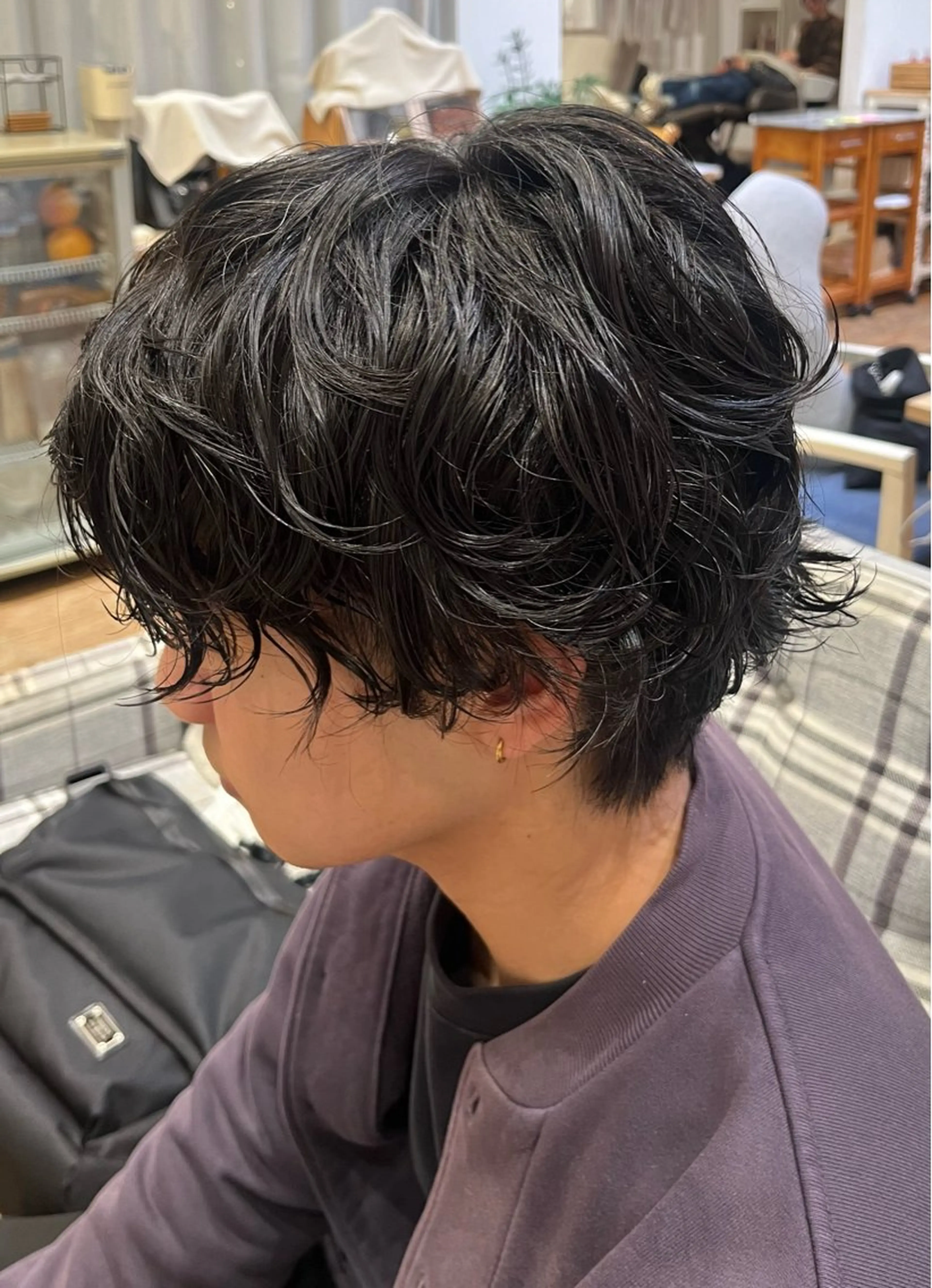 パーマ メンズ 辻しおり／似合わせ カット/暖色カラー栄のヘアスタイル