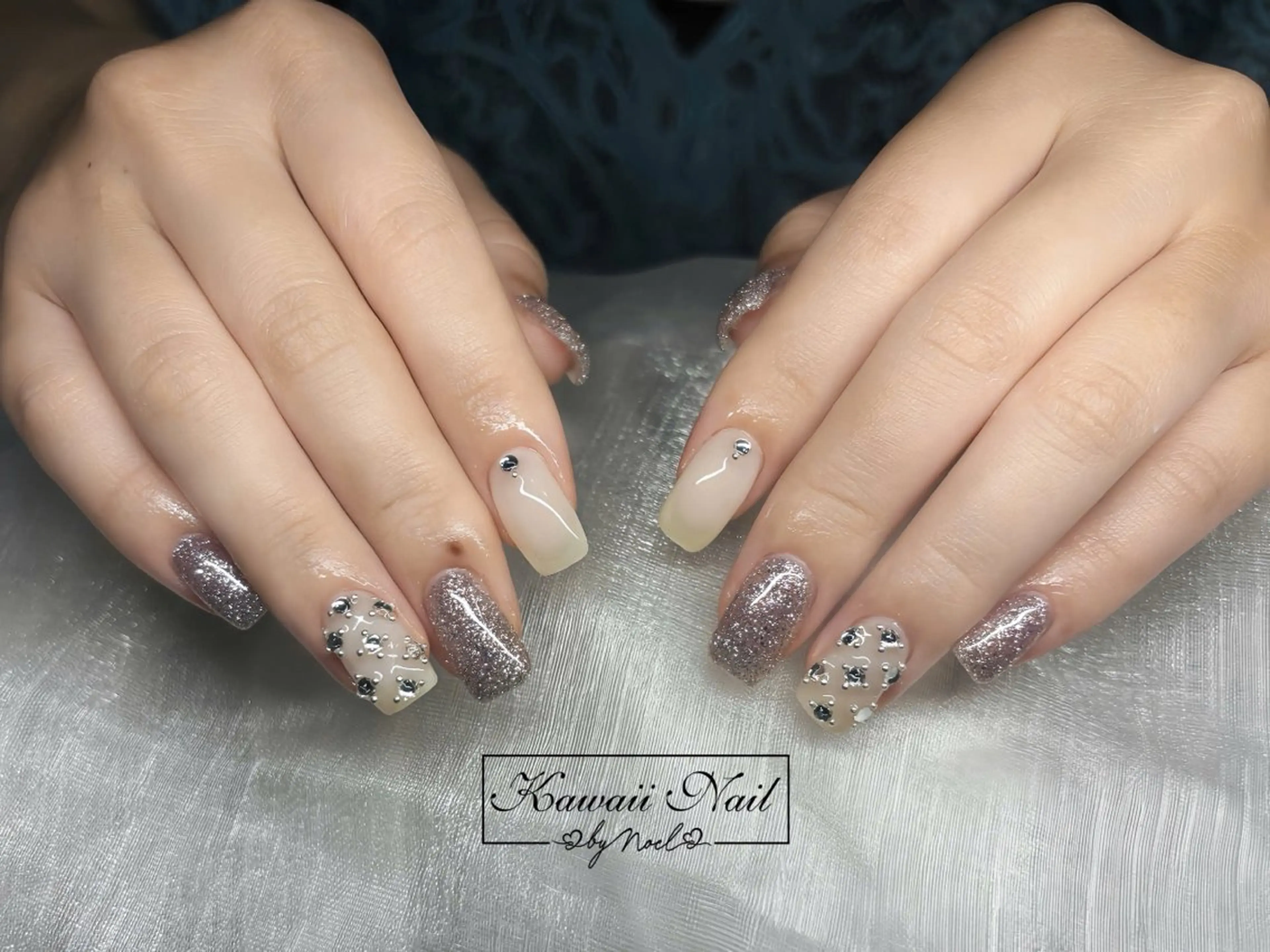 ネイル アートネイル フットネイル フレンチネイル ジェルネイル 韓国ネイル ハンドネイル Kawaii Nail Salon所属・Kawaii-jp Tomisatoのネイルデザイン