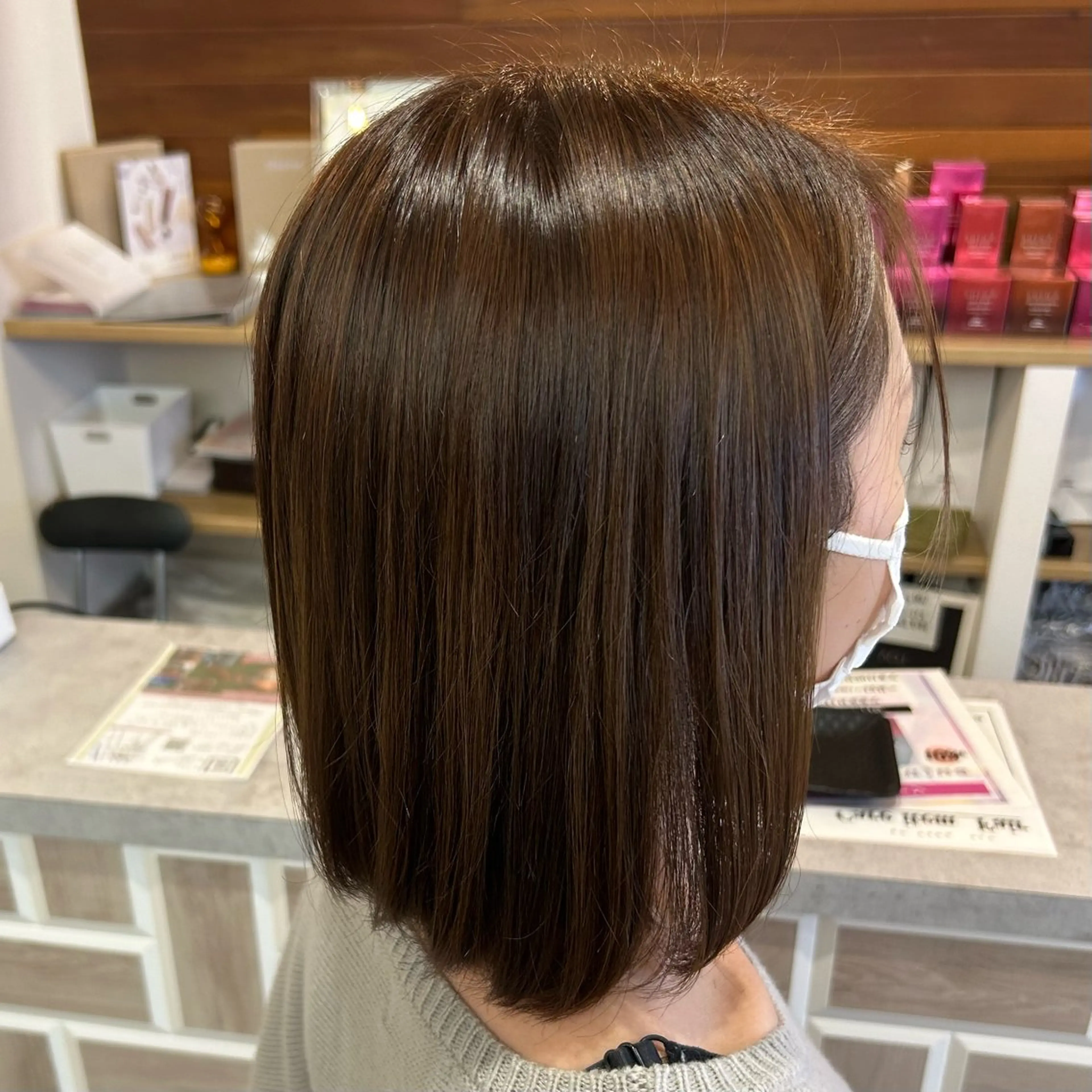 カラー アッシュ アッシュブラウン ブラウンカラー ヘアカラー 渡邊 玲来のヘアスタイル