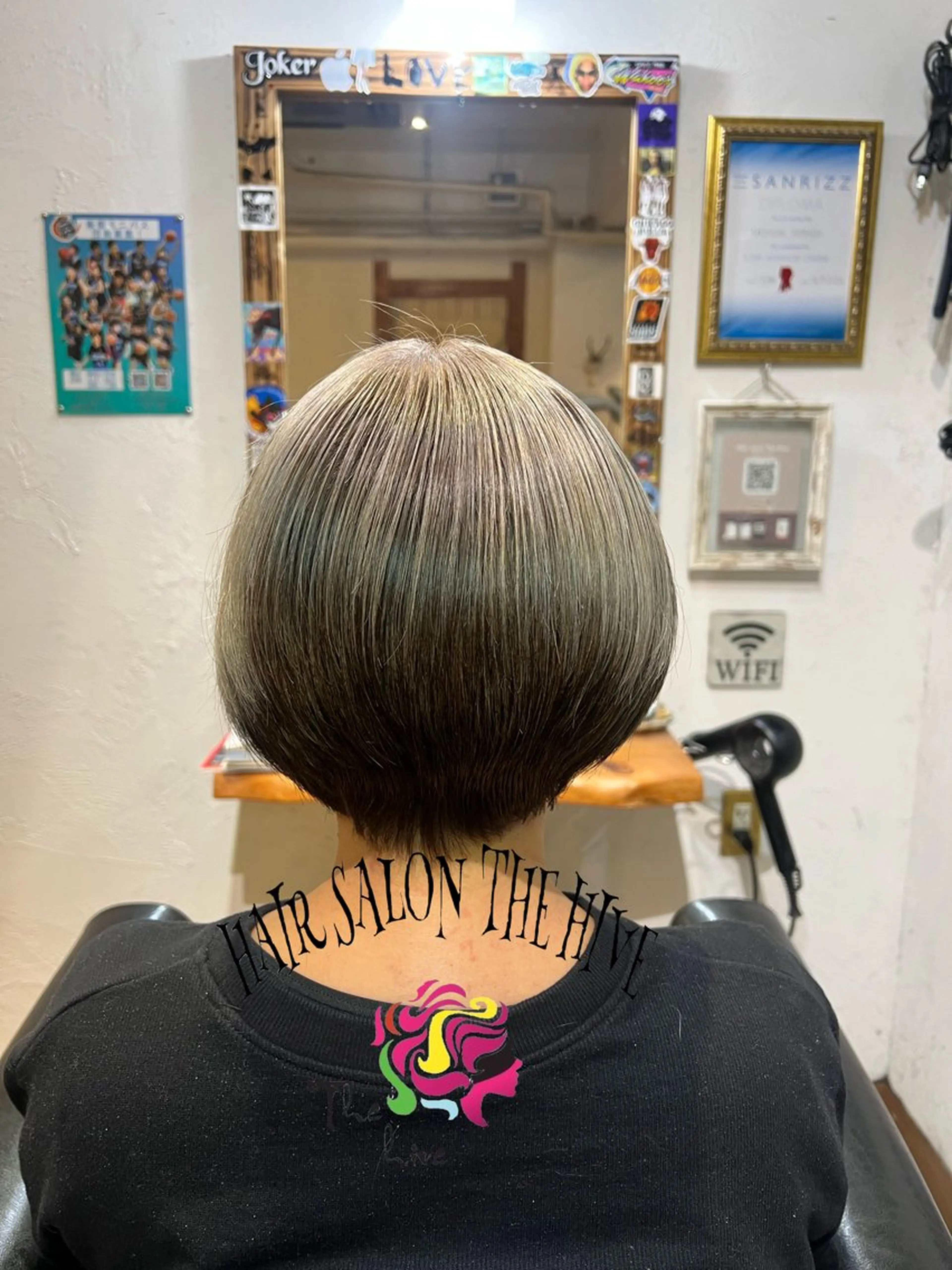 ショート カラー カット ヘアカラー Hair salon The hiveのヘアスタイル