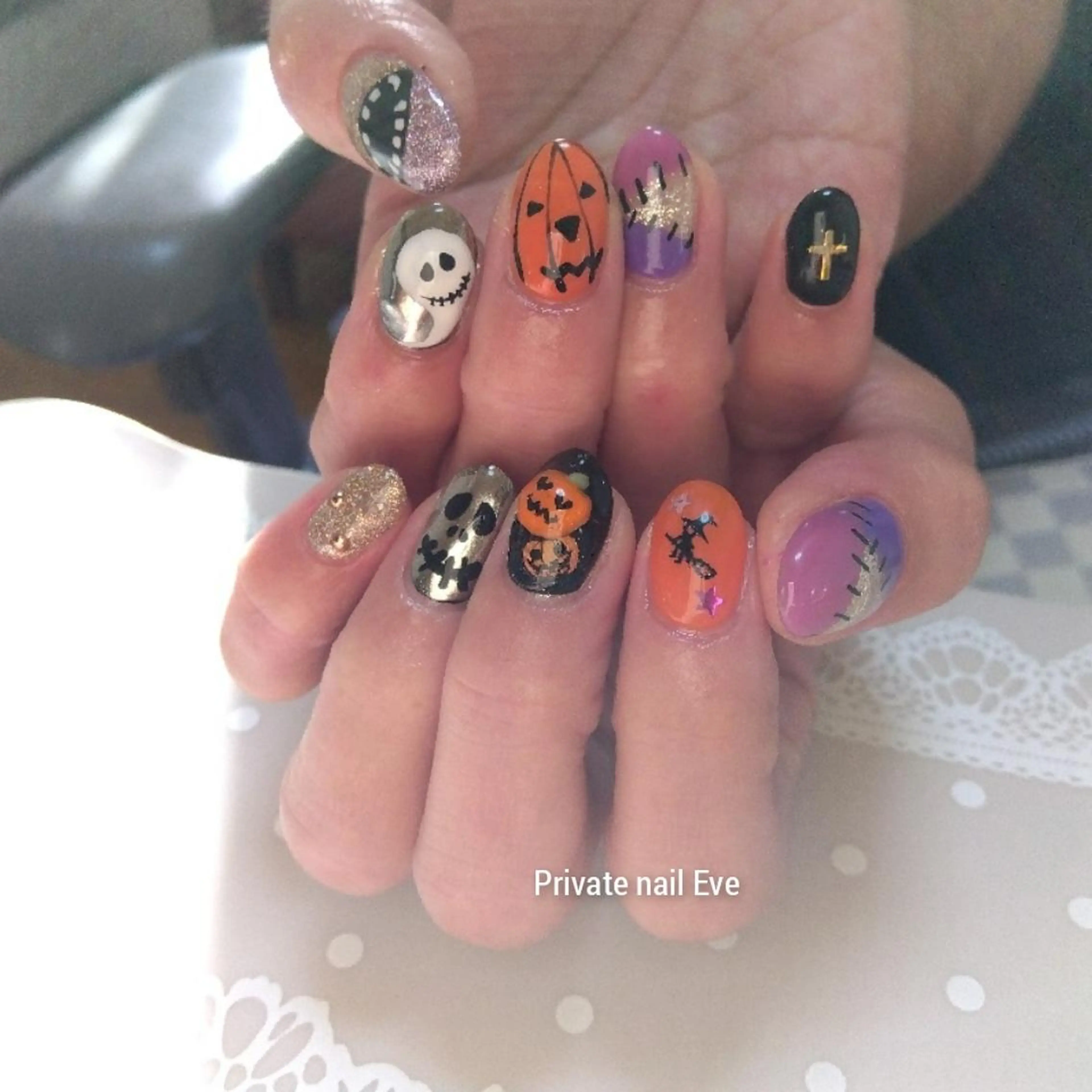 ネイル ハロウィン ハンドネイル ネイル junkoのネイルデザイン