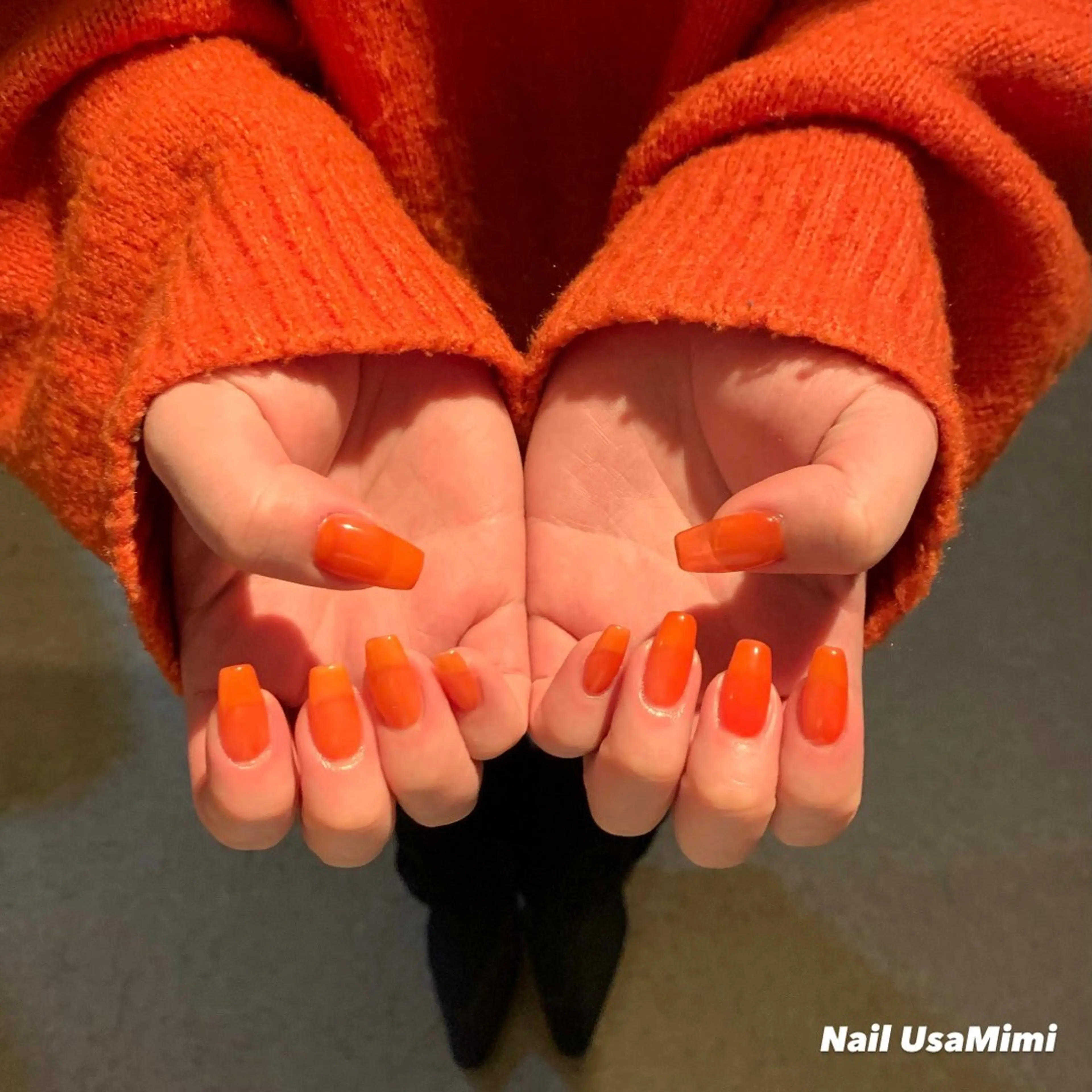 ネイル ジェルネイル マグネットネイル 持ち込み ワンカラーネイル パラジェル 本町ネイルNail UsaMimiのネイルデザイン