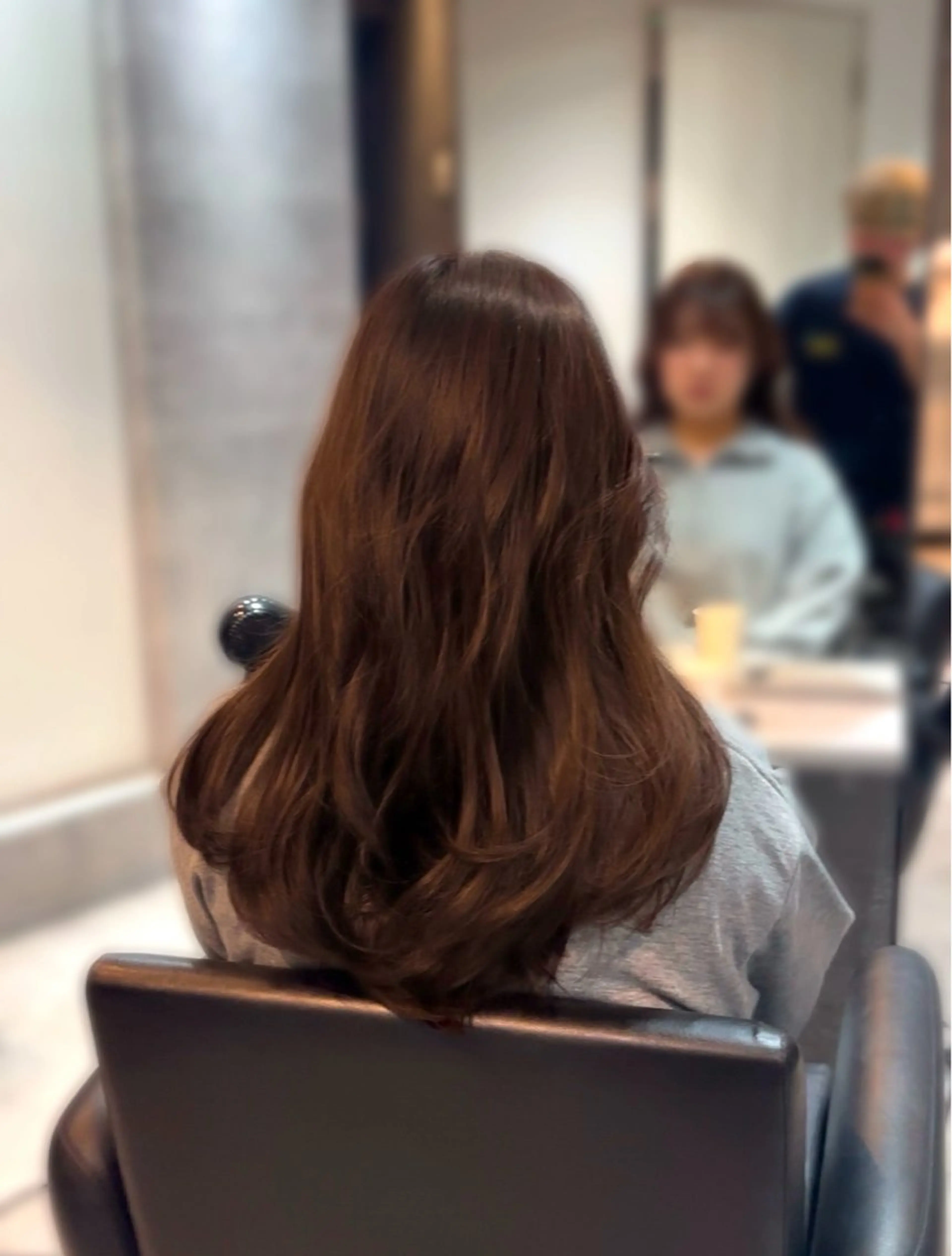 セミロング カット ヘアカラー 新宿/韓国レイヤー 顔まわり/RIKUのヘアスタイル