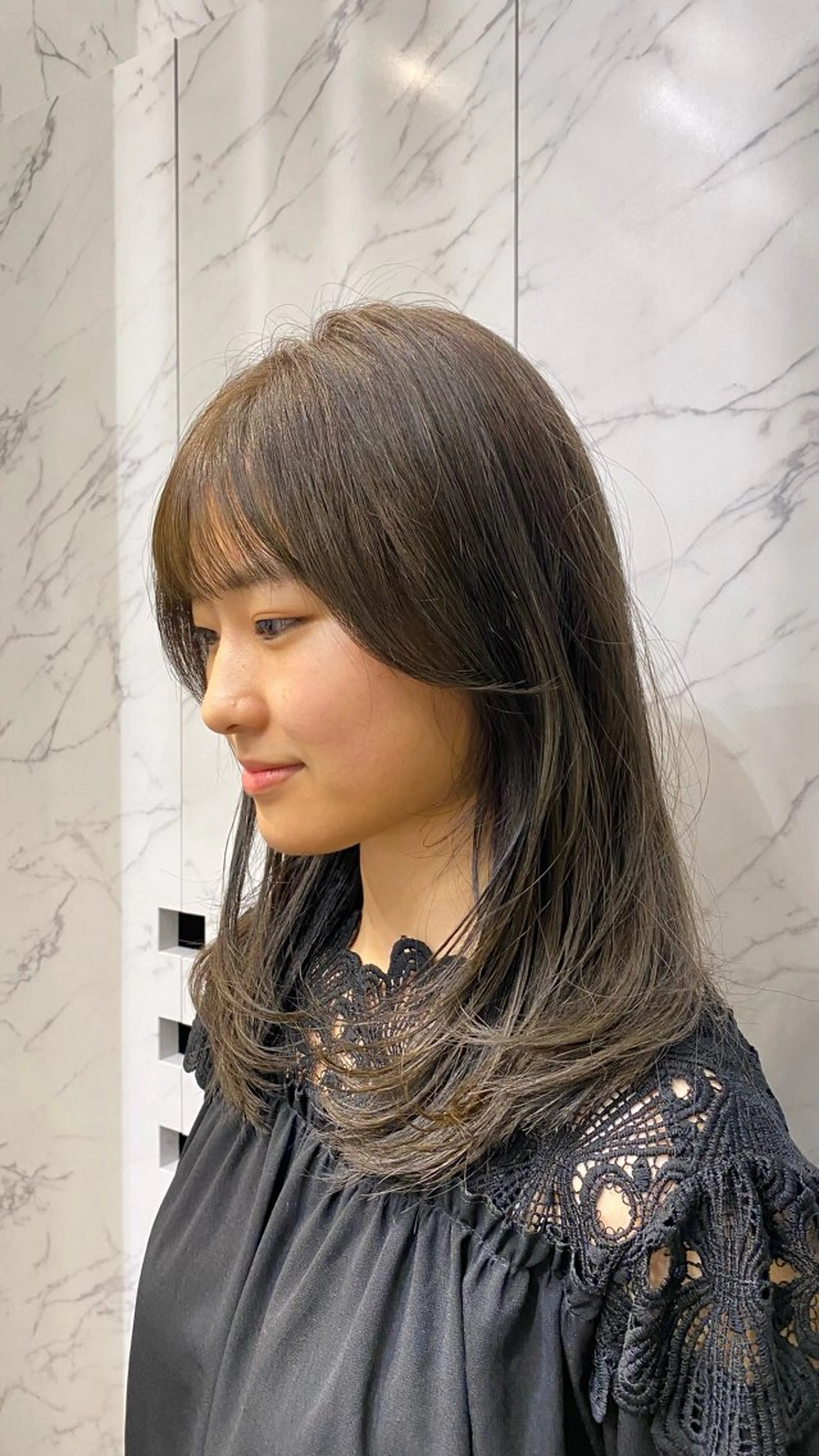 ロング カット ヘアカラー マツザキ マナトのヘアスタイル