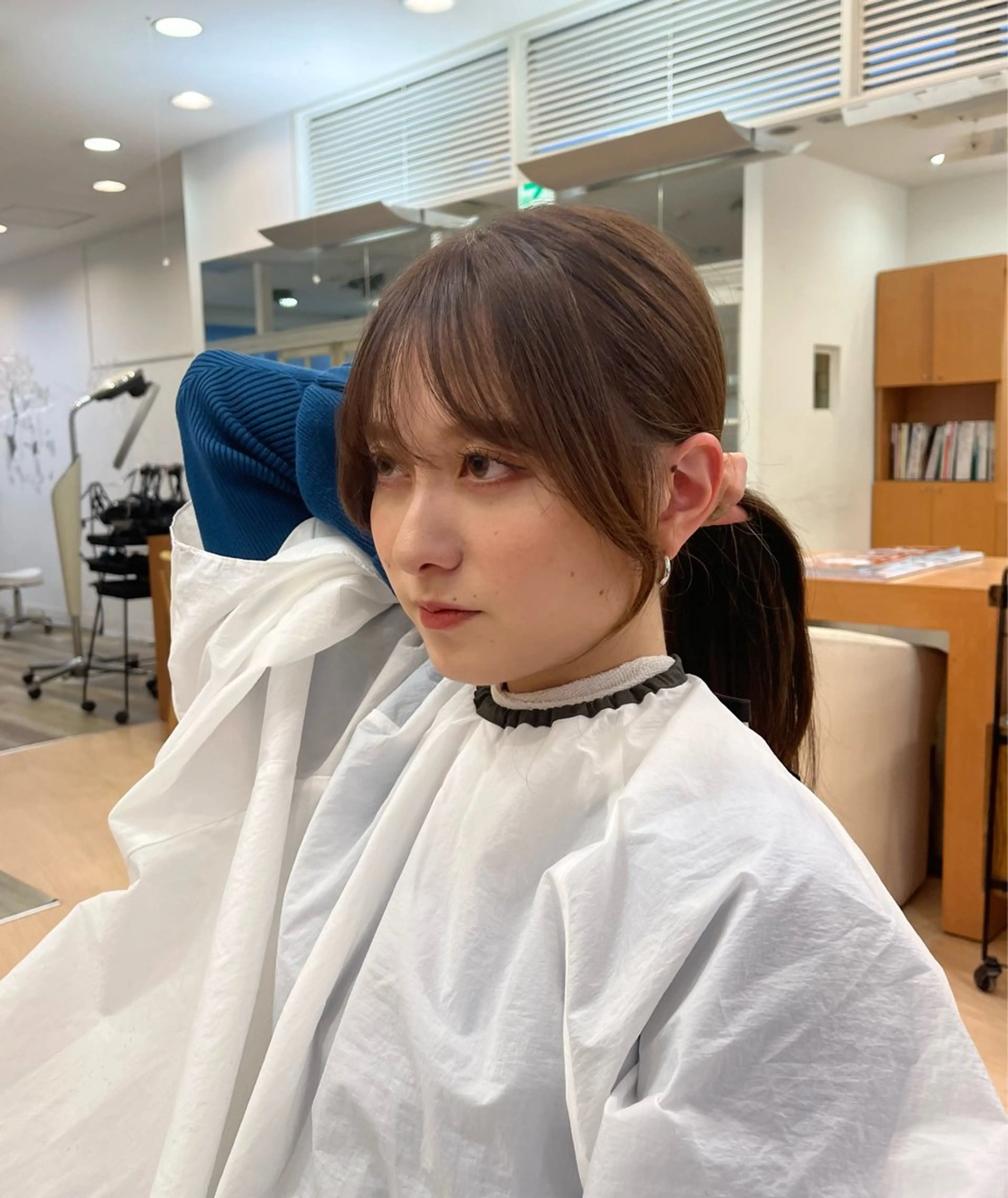 セミロング カラー ベージュカラー オリーブベージュ ヨシンモリ 韓国風ヘア レイヤーカット カット LUNA🌙韓国ヘア 🌙レイヤーカットのヘアスタイル