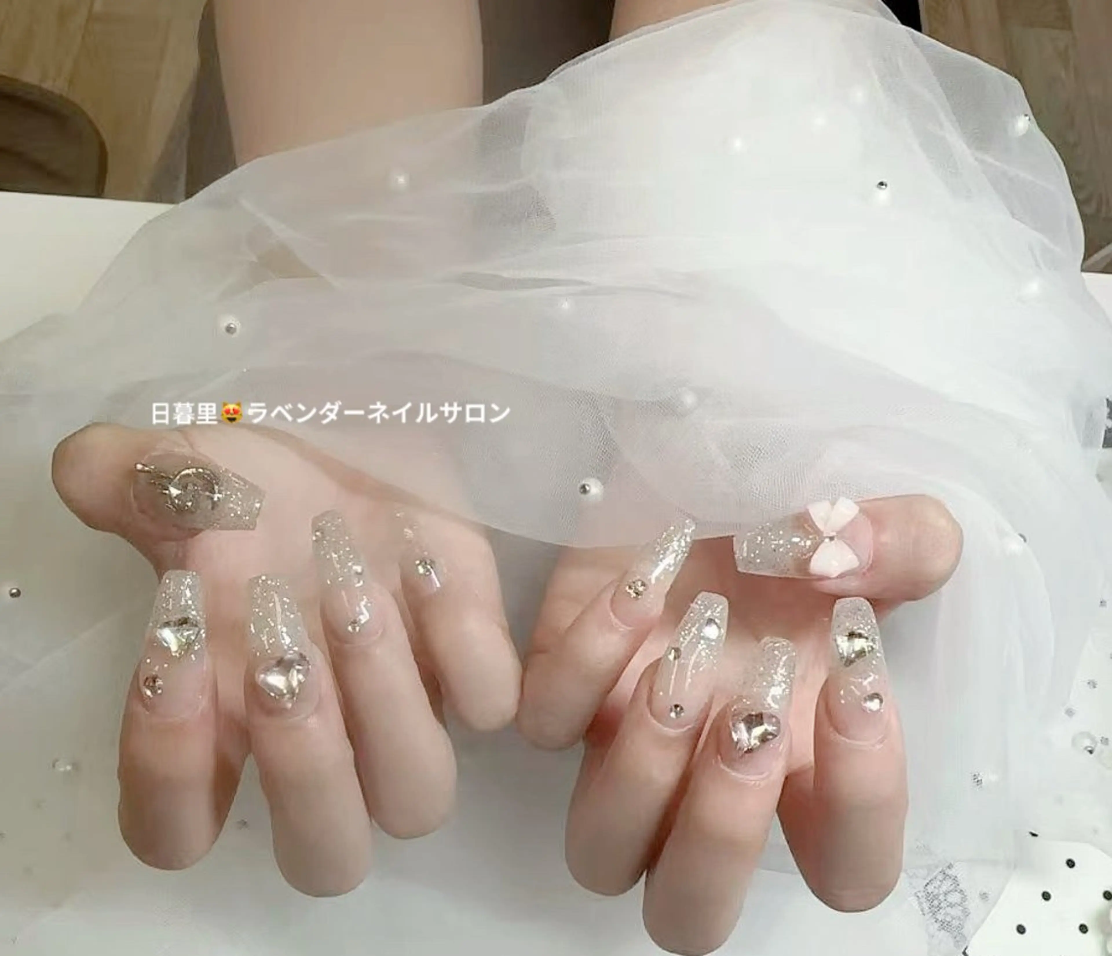 ネイル ハンドネイル ラベンダー💖日暮里 ルル💖ネイルのネイルデザイン