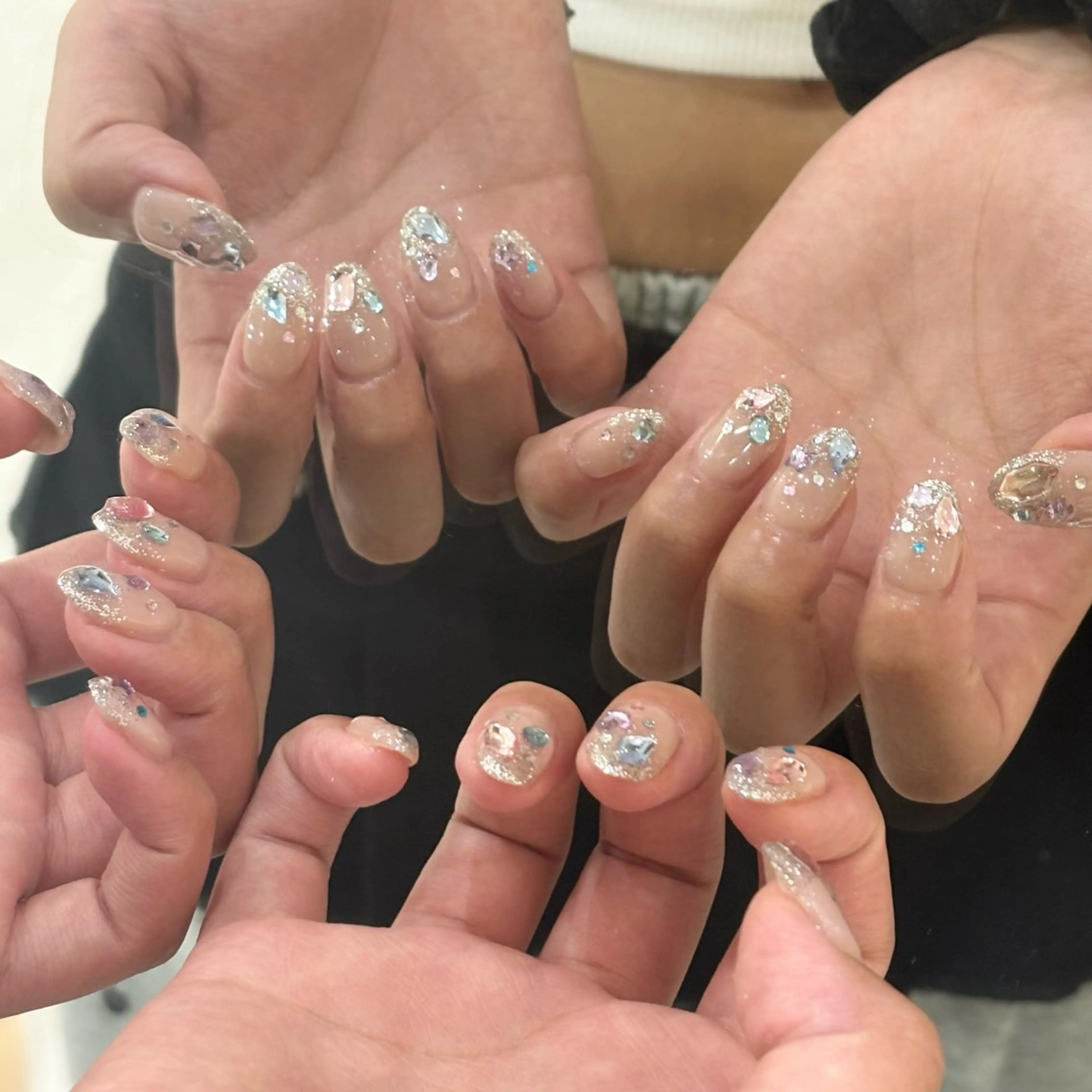 ネイル キラキラネイル ラメ(グリッター) ラメグラデーション モデル様募集中♡ Kokomi🍮のネイルデザイン