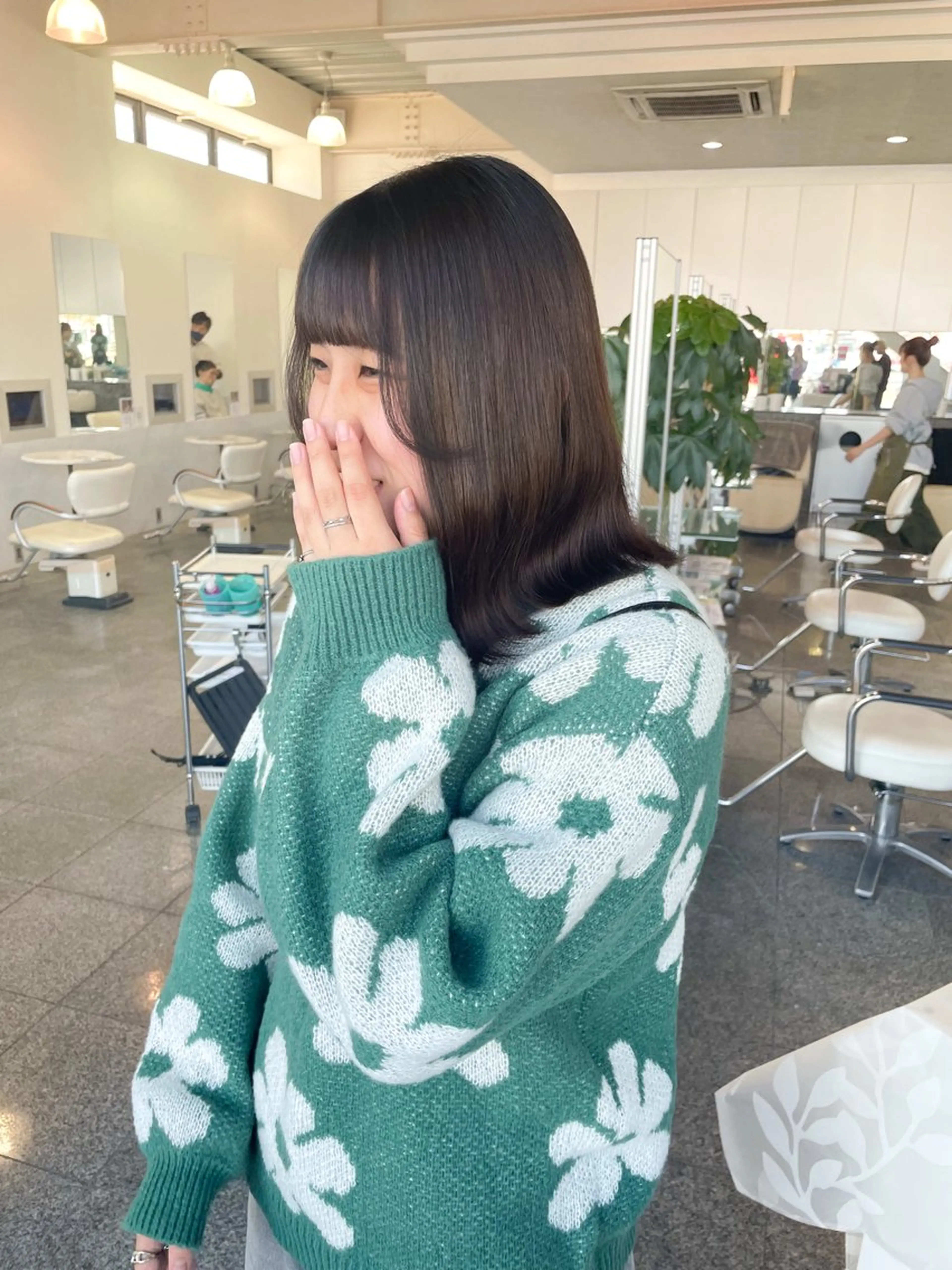 ミディアム ボブ サイドバング カット 🎀ヒシダアキ /taboo🎀のヘアスタイル