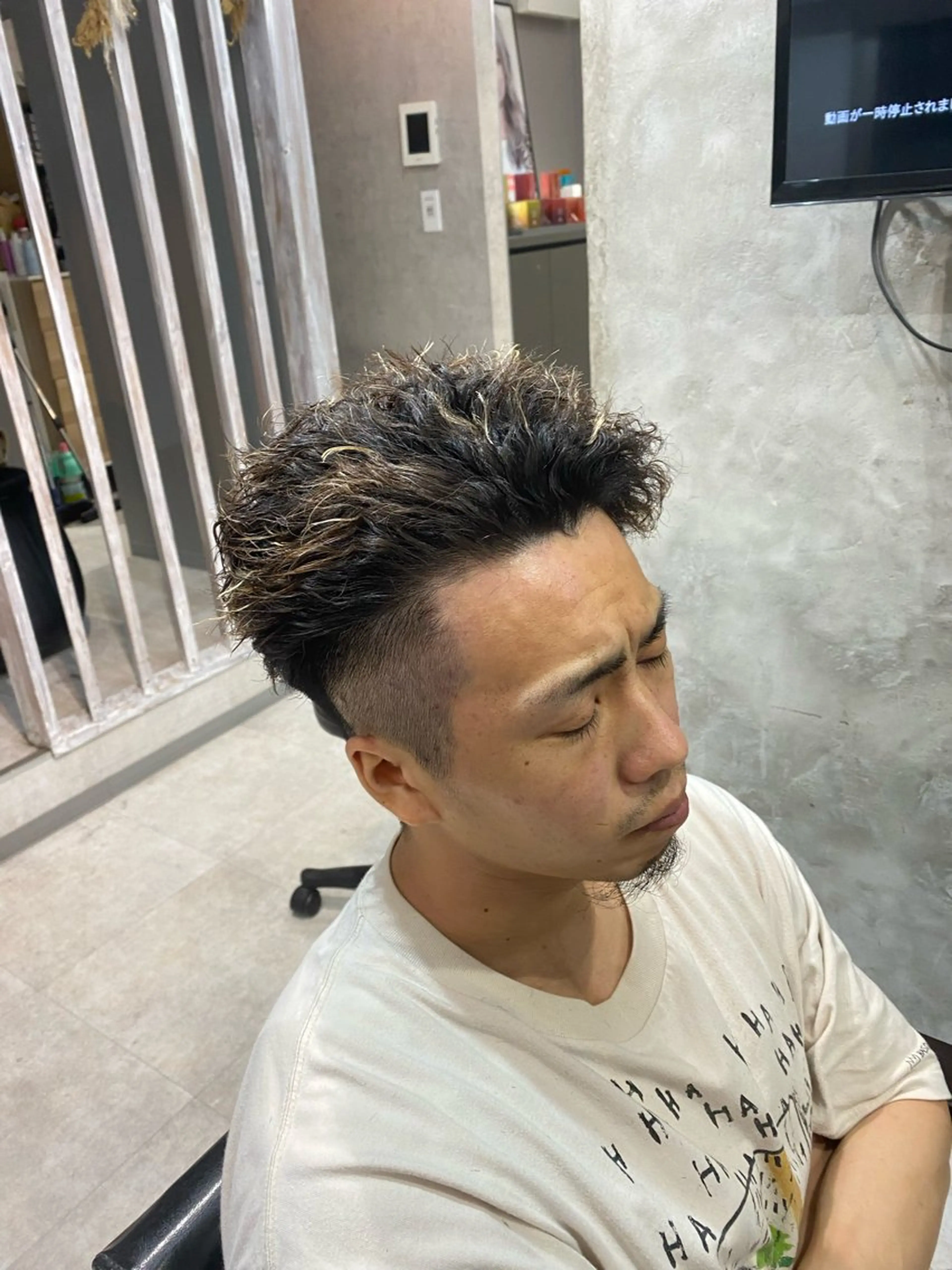 ショート カラー パーマ メンズ メンズパーマ カット パーマ 🐉『メンズ美容師』 吉田龍星🐉のヘアスタイル